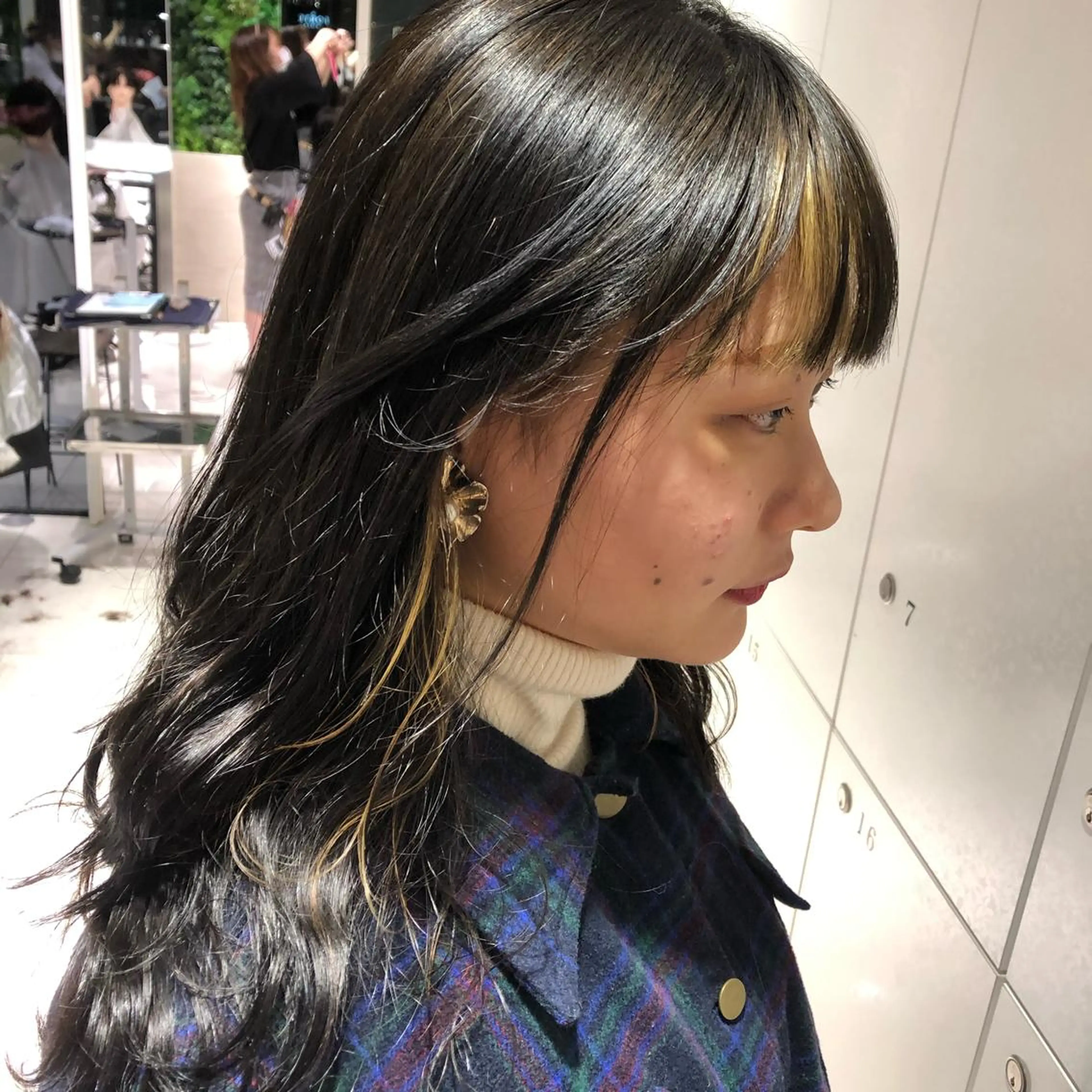 カラー インナーカラー 透明感カラー 古山 結季🌙🖤のヘアスタイル