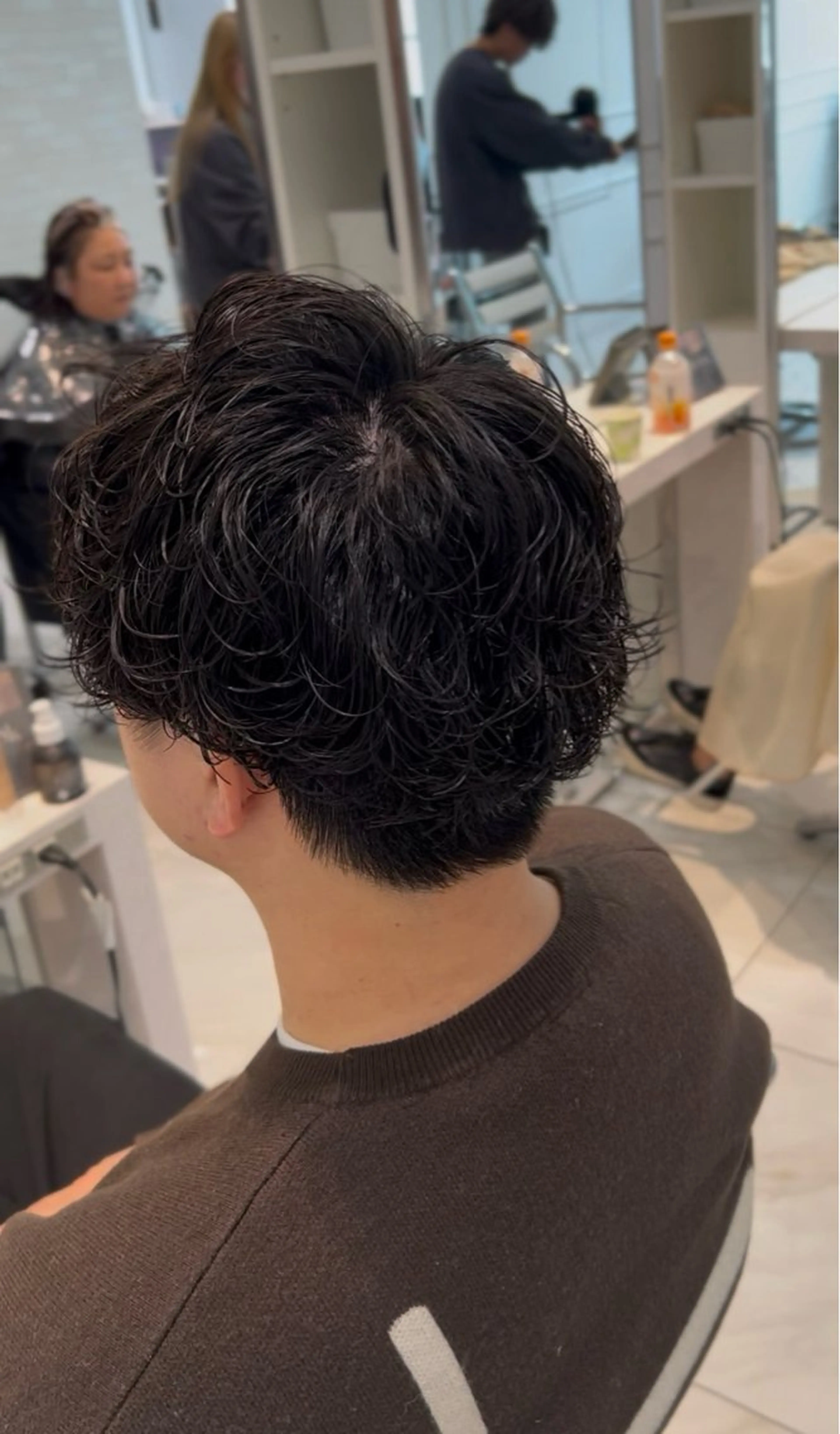 パーマ メンズ カット パーマ スパイキーショート／ パーマ平松秀門のヘアスタイル
