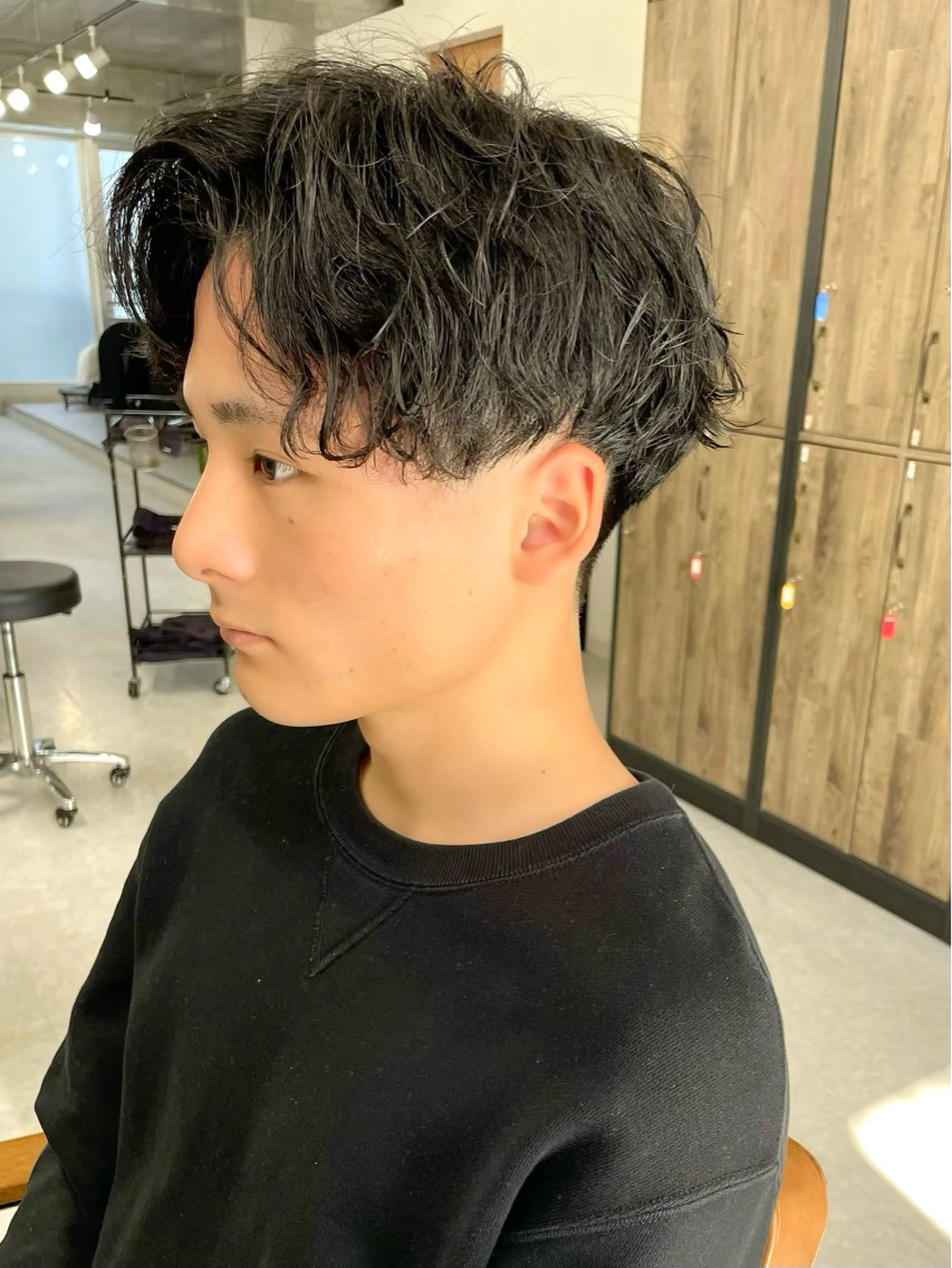 ミディアム パーマ メンズ メンズ似合わせ🪞 kotoriのヘアスタイル