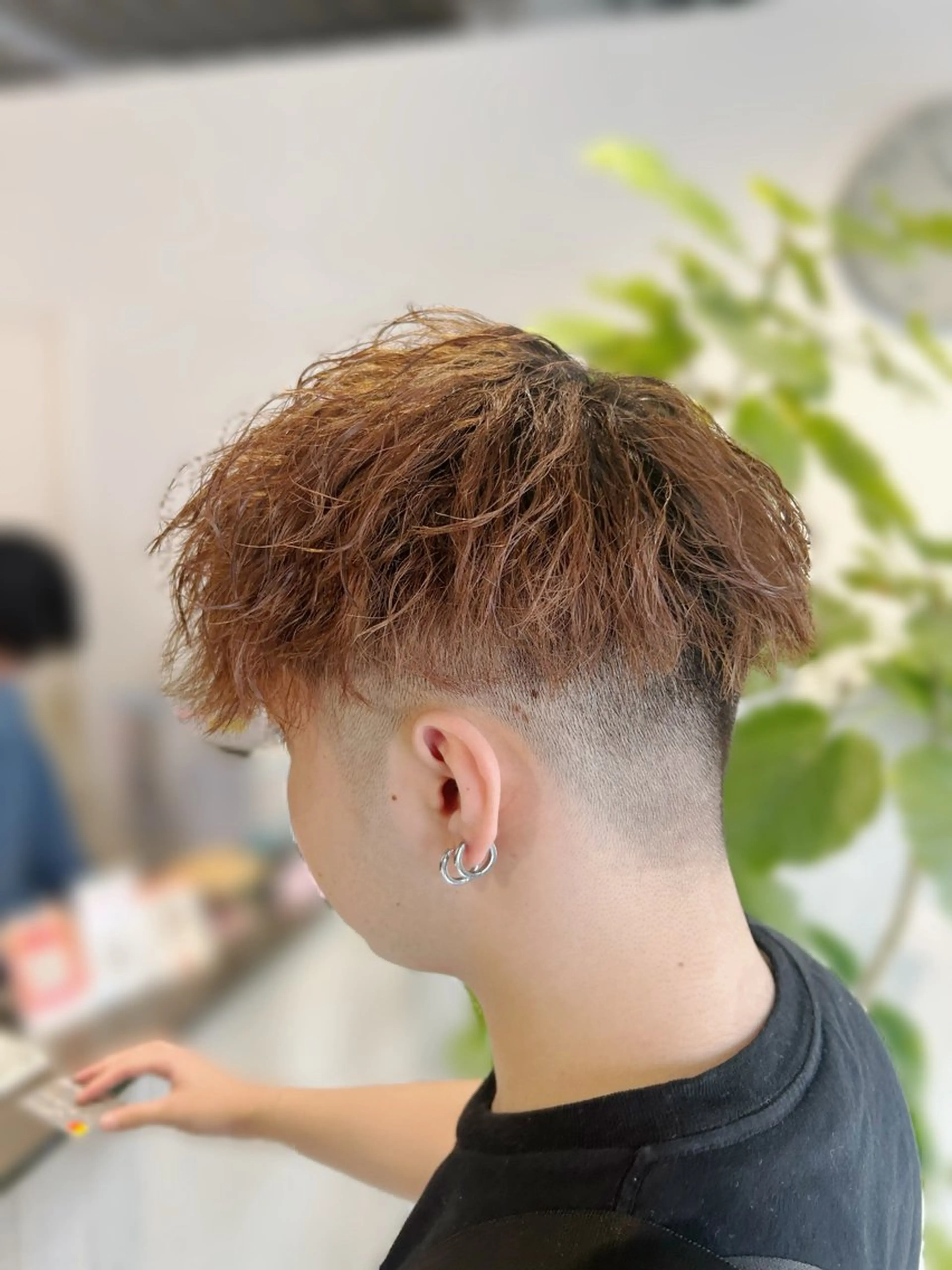 ショート パーマ メンズ カット パーマ 💎韓国カラー Giness坂下巧のヘアスタイル
