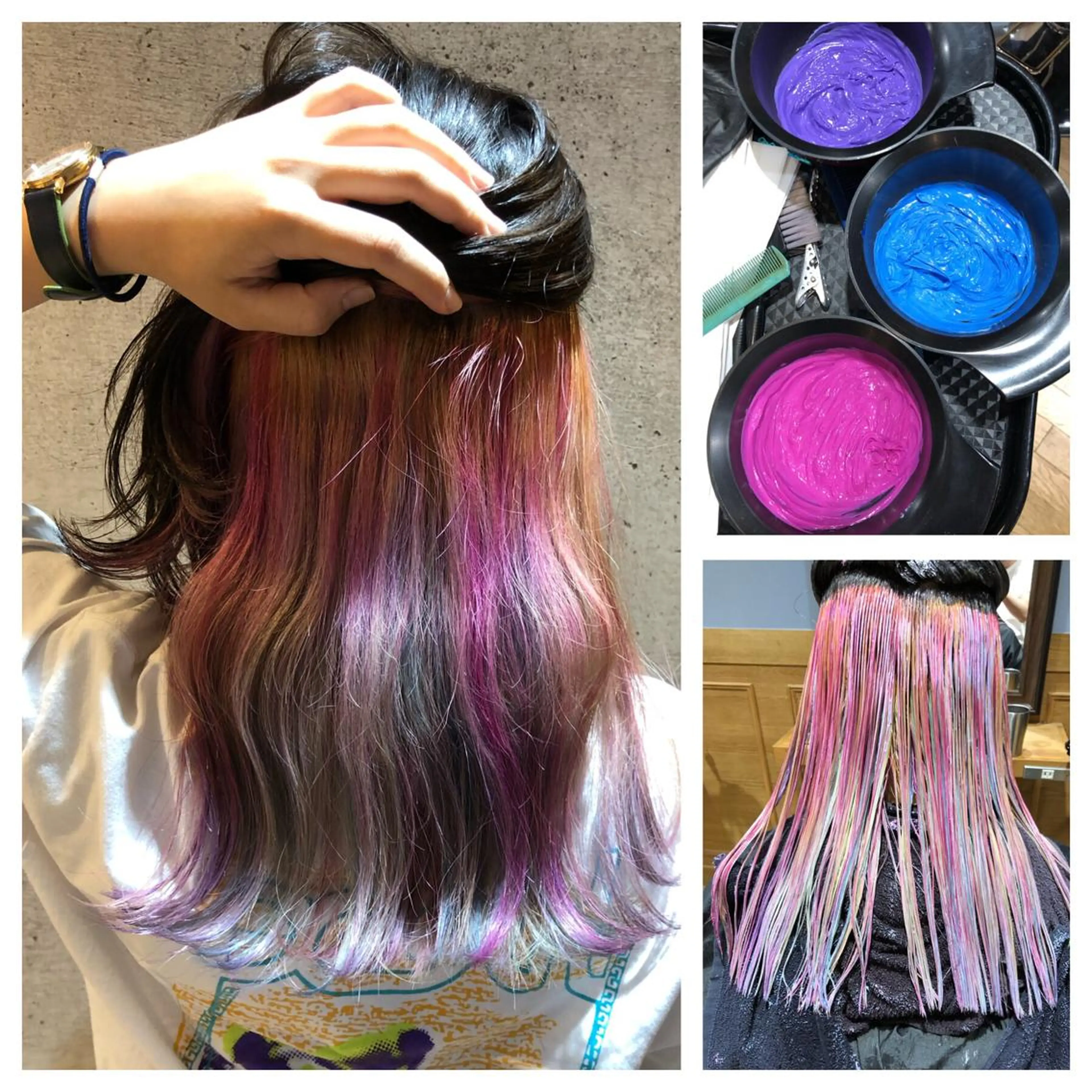 カラー ユニコーンカラー 久保 敏之のヘアスタイル