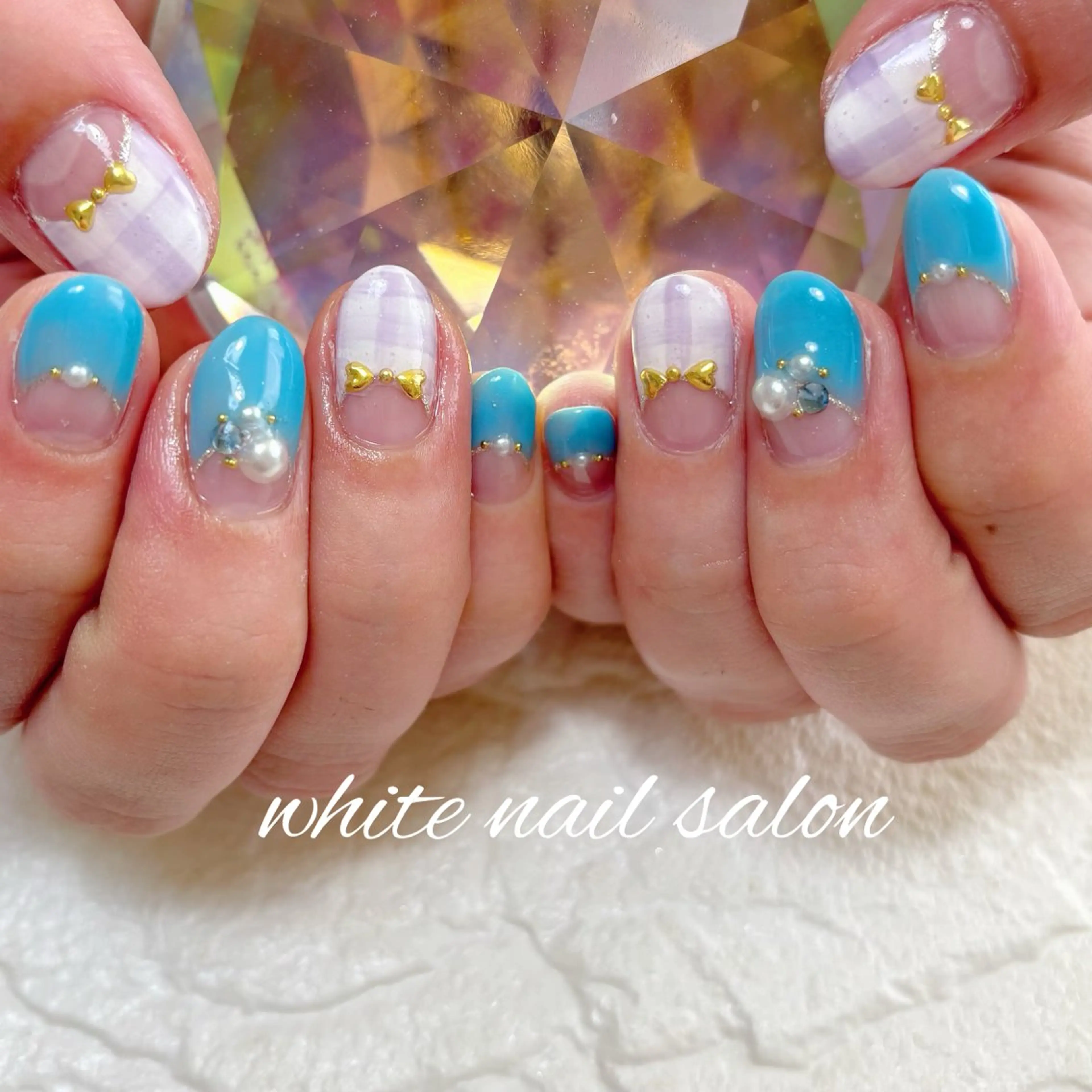 ネイル フットネイル 持ち込み ホワイト ハンドネイル white nail salonのネイルデザイン
