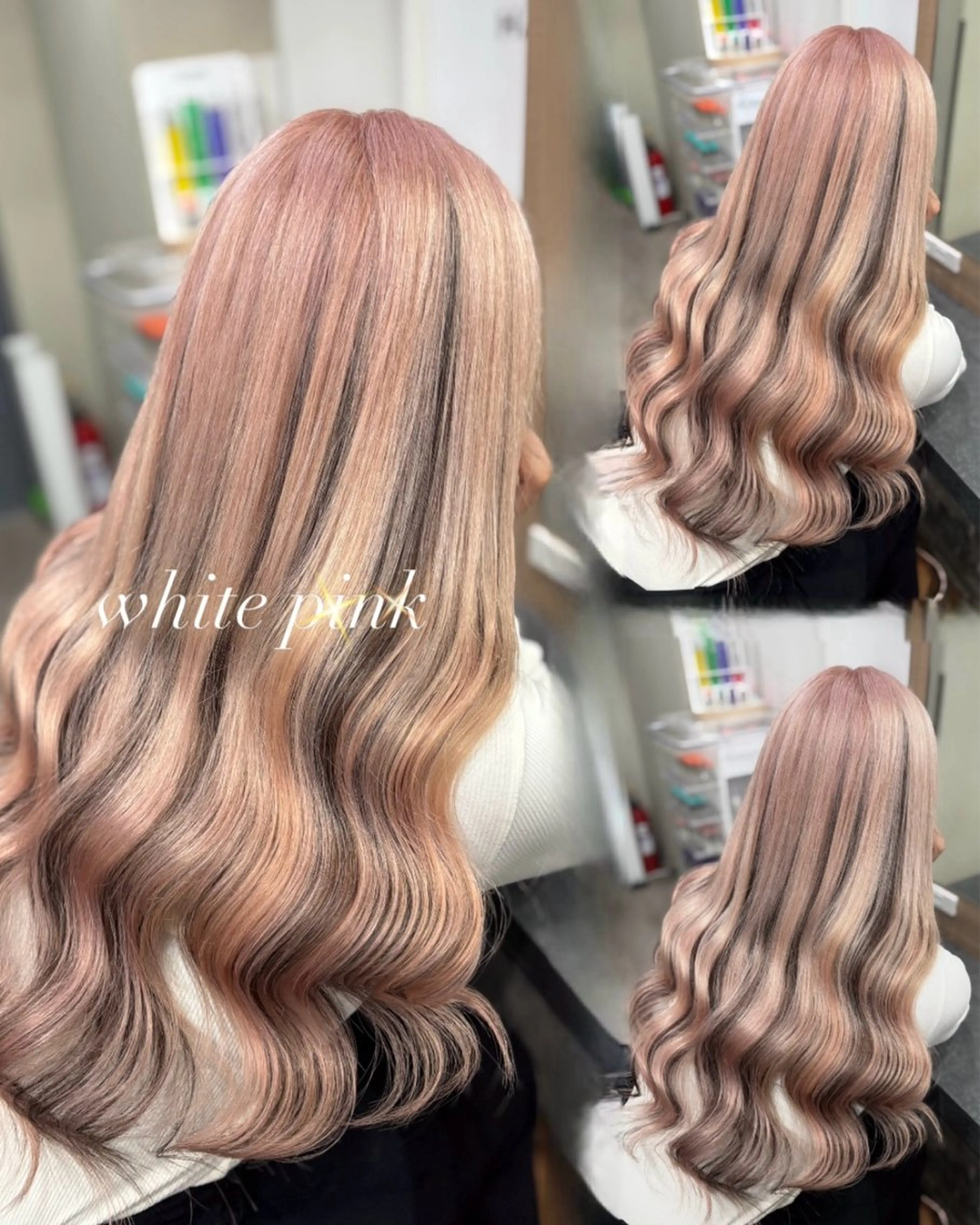 ✨️【大人気】カット + ケアブリーチ + カラー + シールエクステ相談      ¥17600 ​〜​の写真