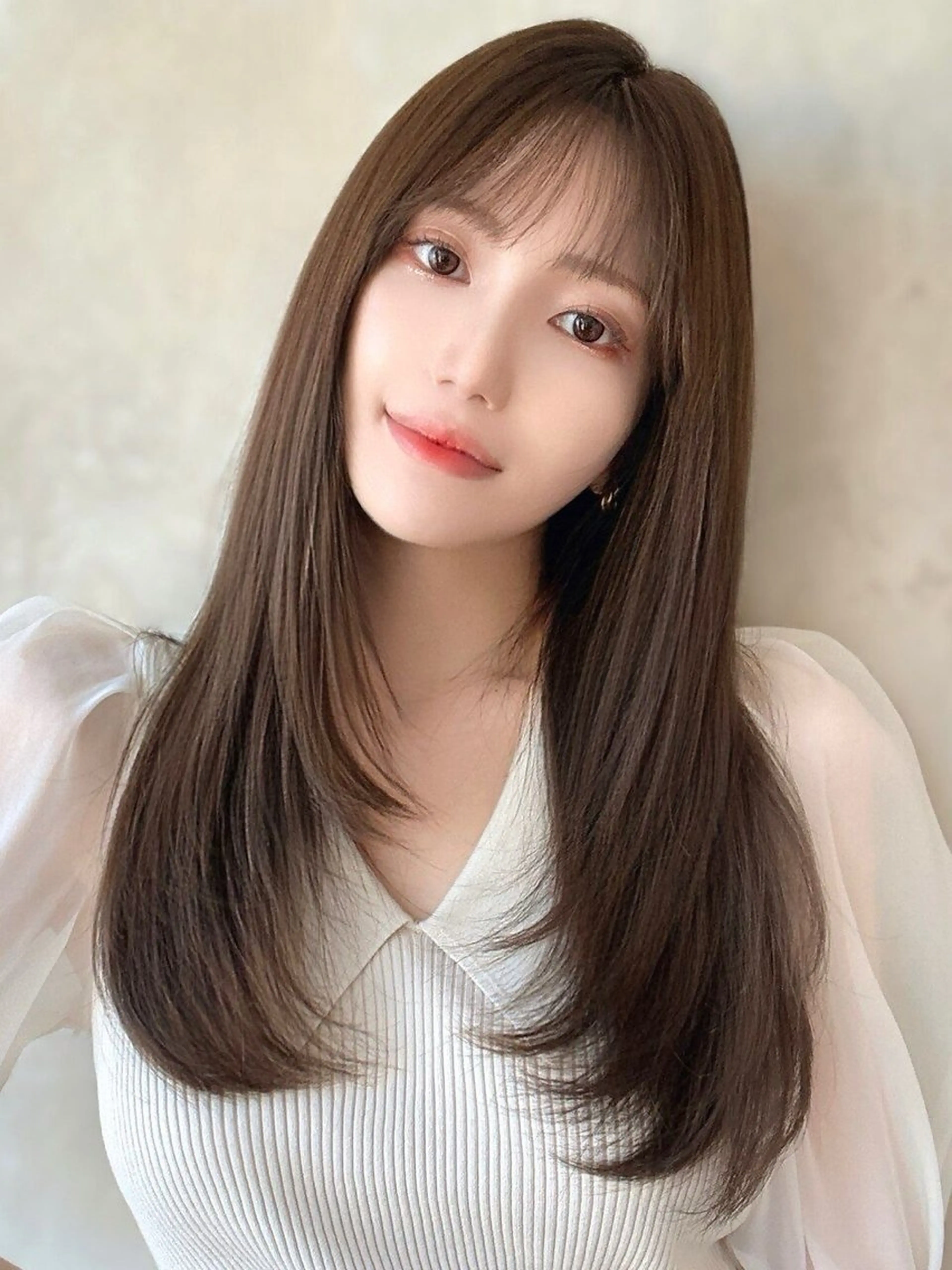 ロング レイヤーカット ロング 小顔カット 赤み・黄み消し/ 透明感/🍃そうたのヘアスタイル