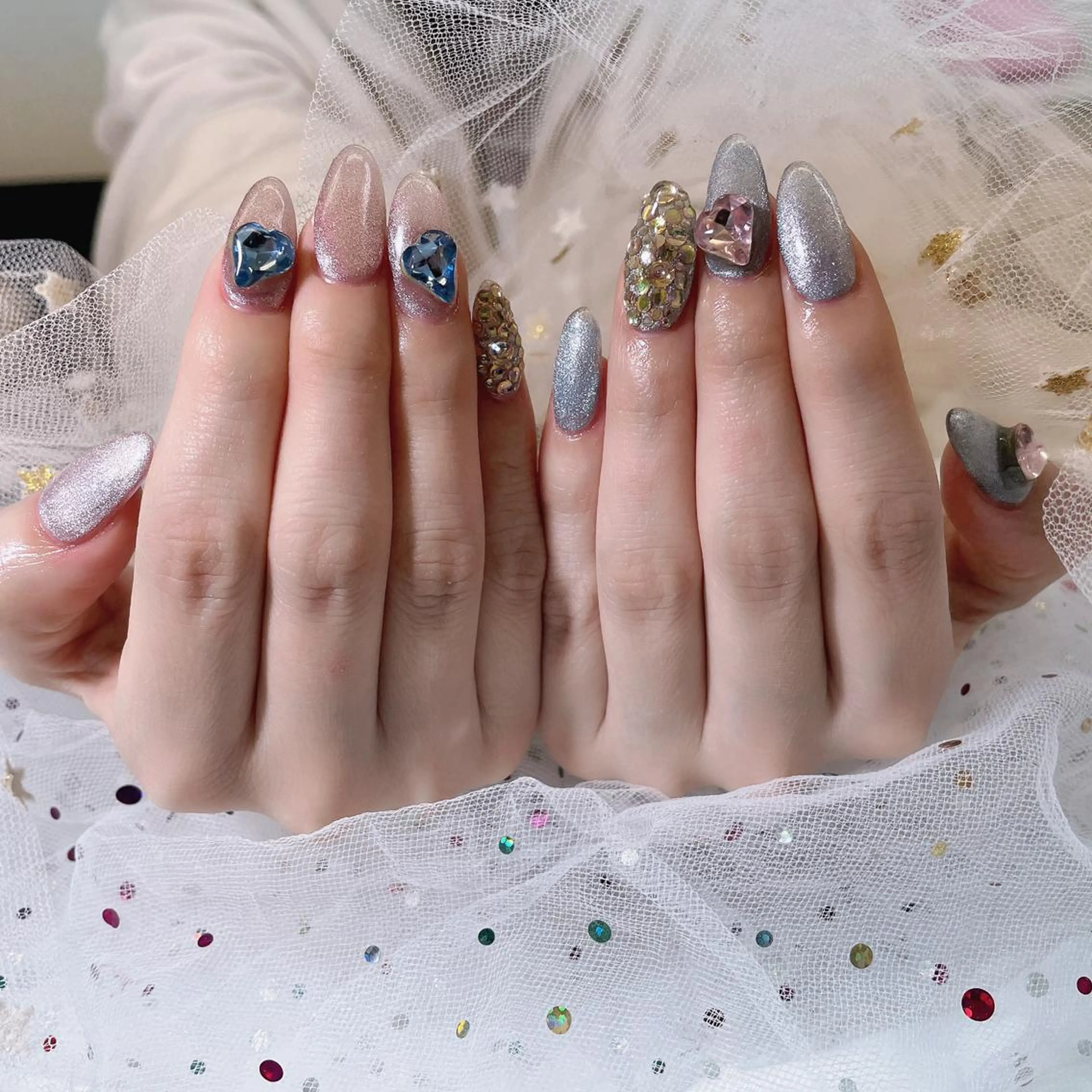 ネイル 🦋ネイルサロン ブラン🌈ゆりのネイルデザイン