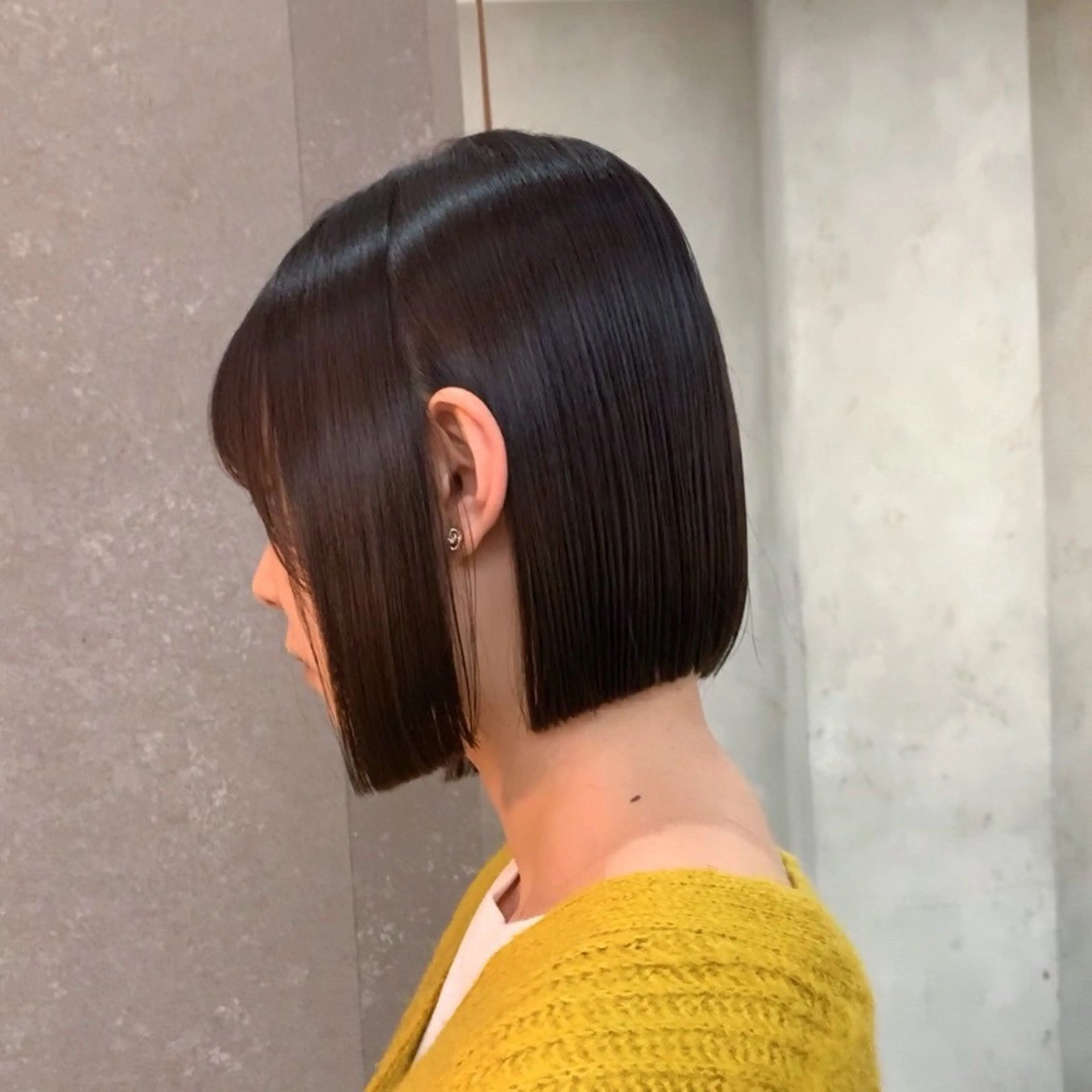 ショート カット トリートメント 切りっぱなしボブ/ 縮毛矯正/レンのヘアスタイル