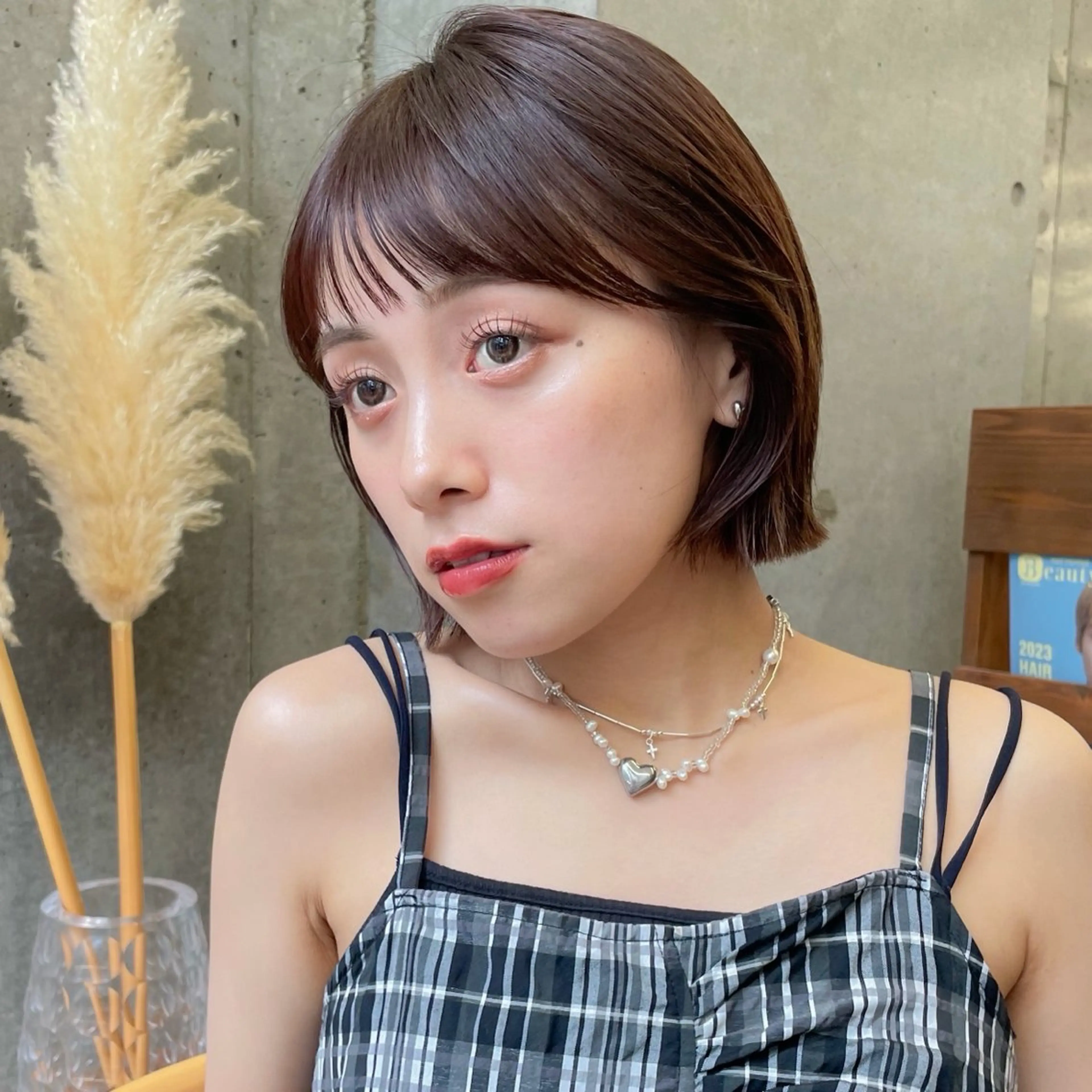 ショート カラー レイヤー/柔らか 透明感カラー/ゆきなのヘアスタイル