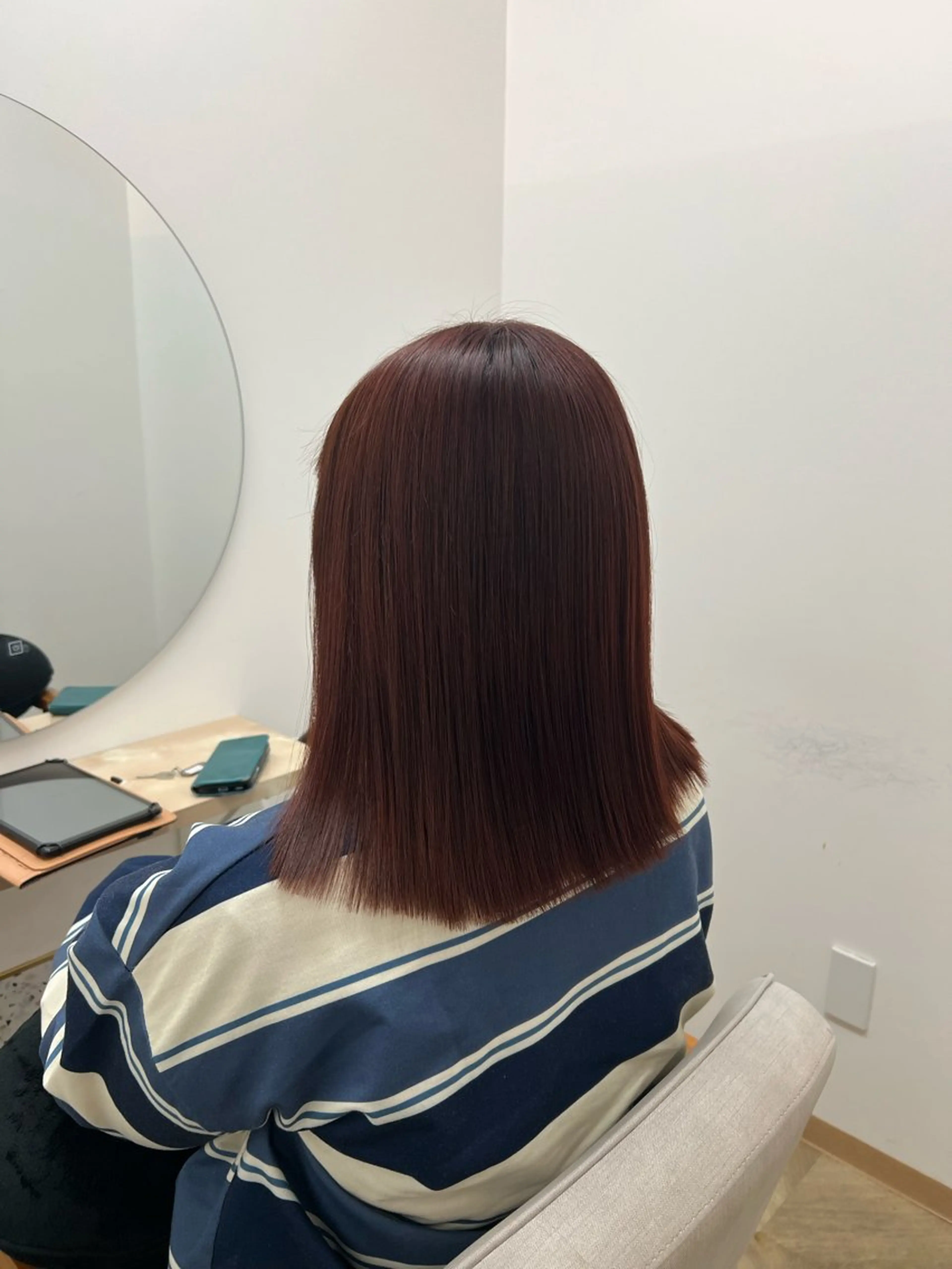 ミディアム ヘアカラー トリートメント TELAHAIR HASEGAWAのヘアスタイル