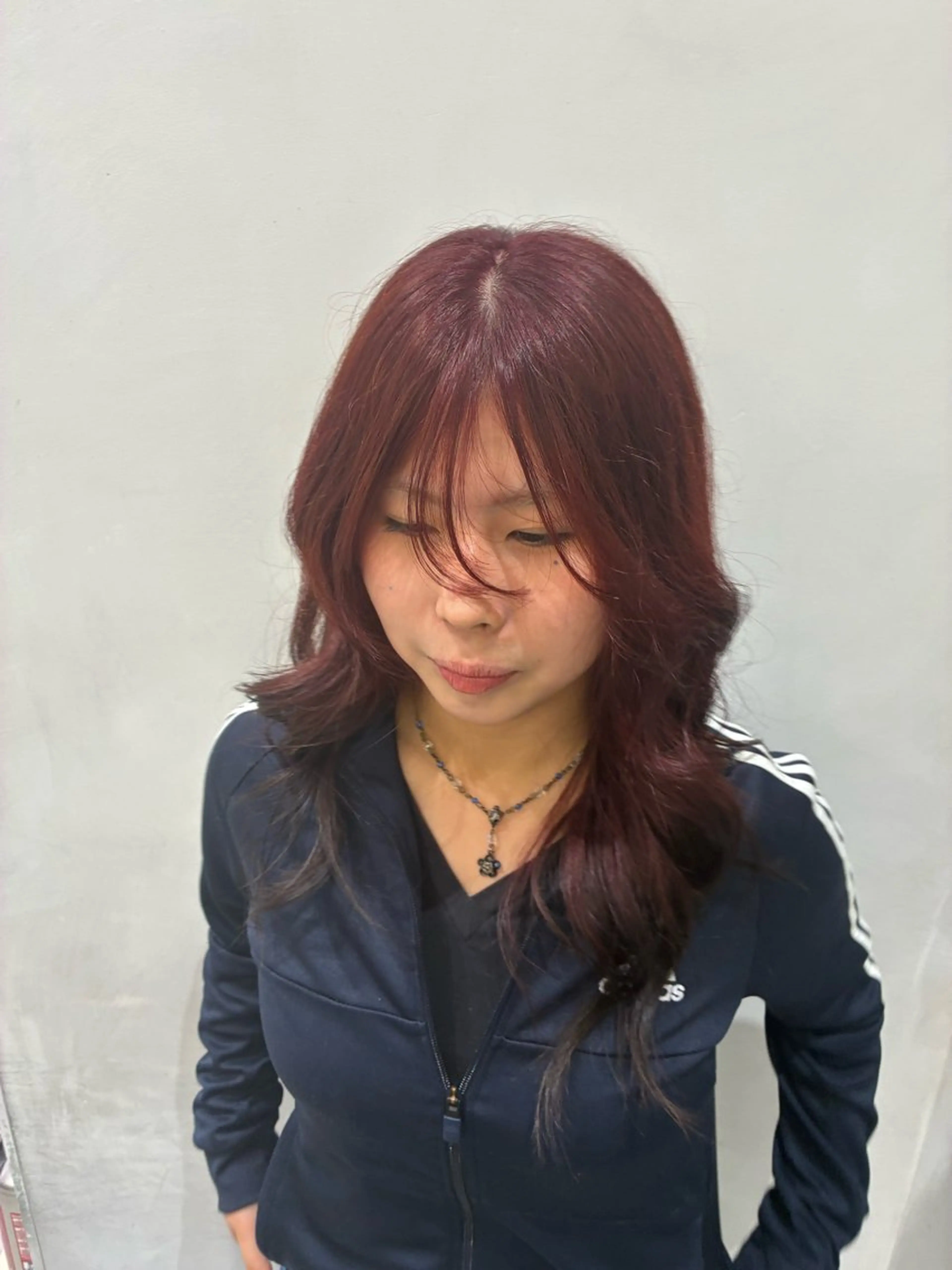 セミロング ヘアカラー トリートメント ハイトーン/韓国ヘア senaのヘアスタイル