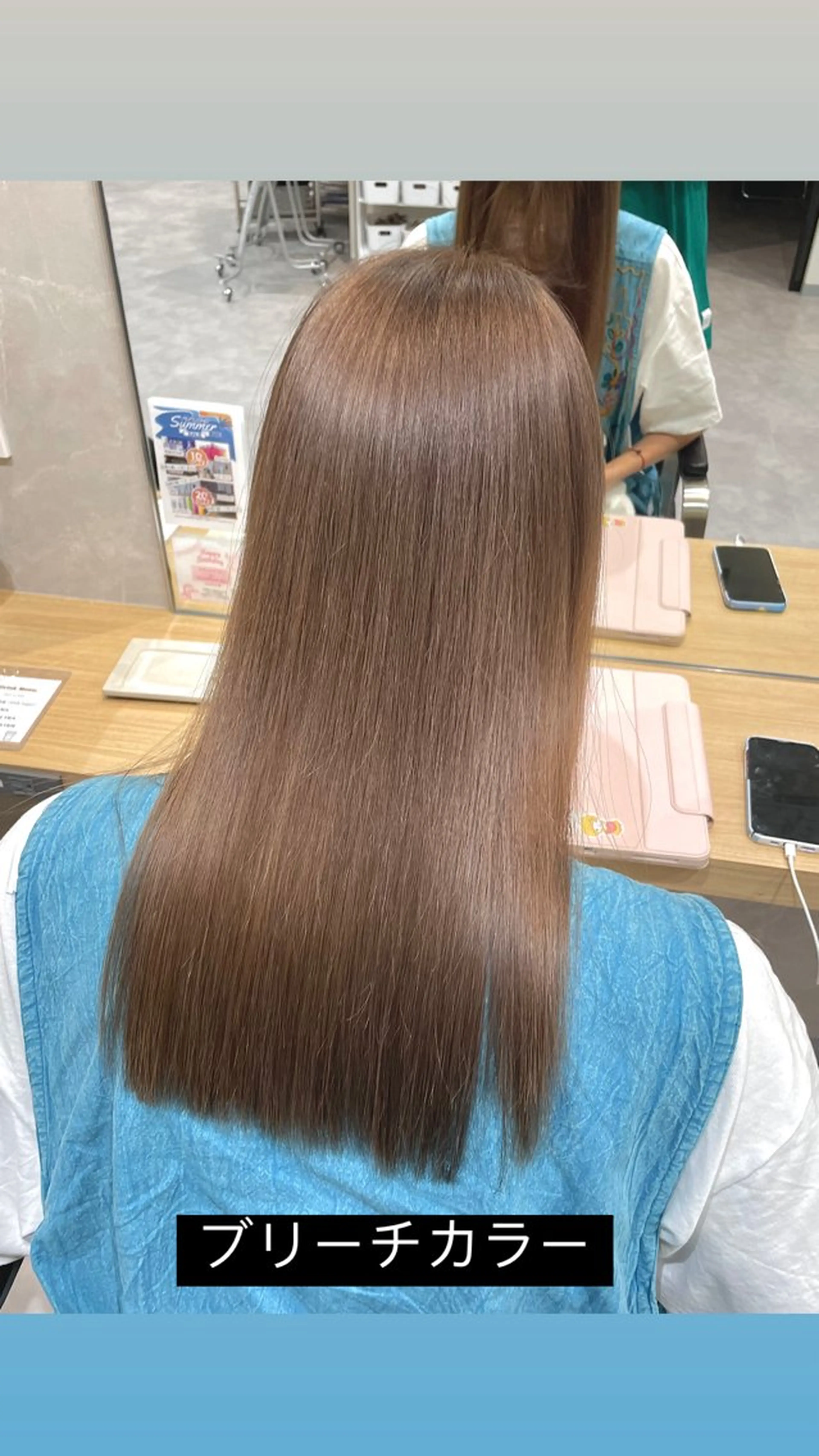 セミロング ハイトーンカラー 縮毛矯正/ジャックのヘアスタイル