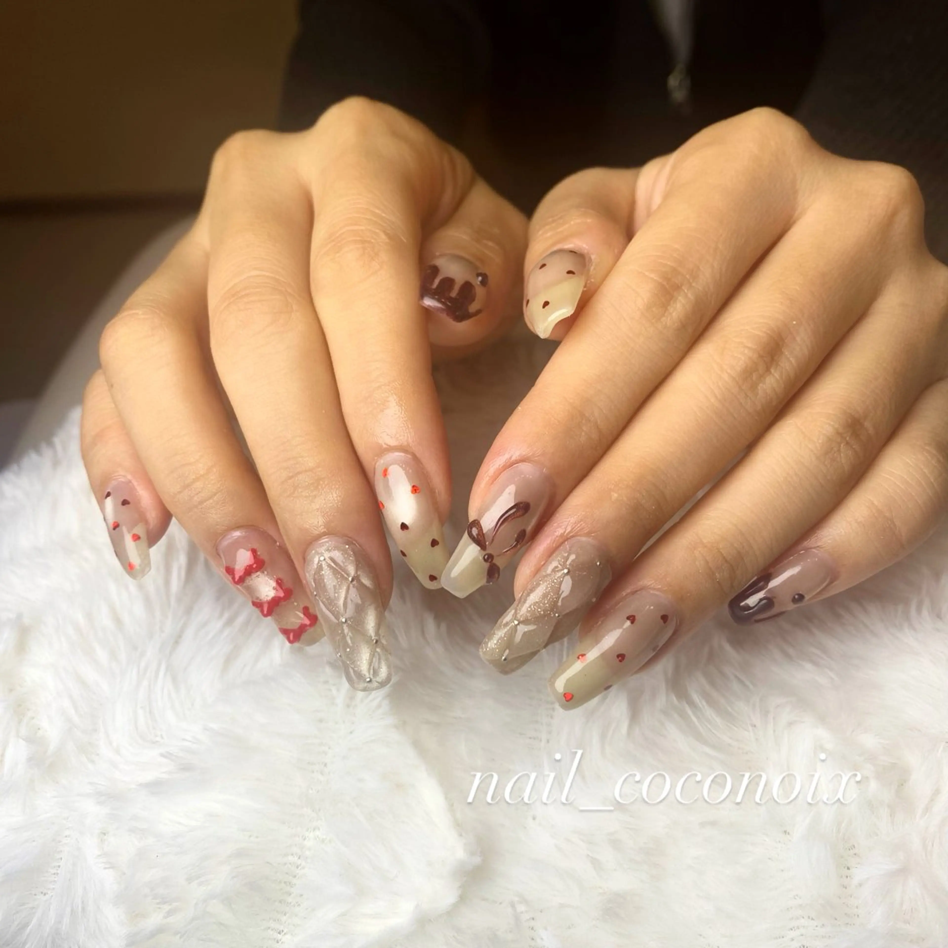 セミロング ハンドネイル coconoix所属・coconoix 🍊mizukiのネイルデザイン