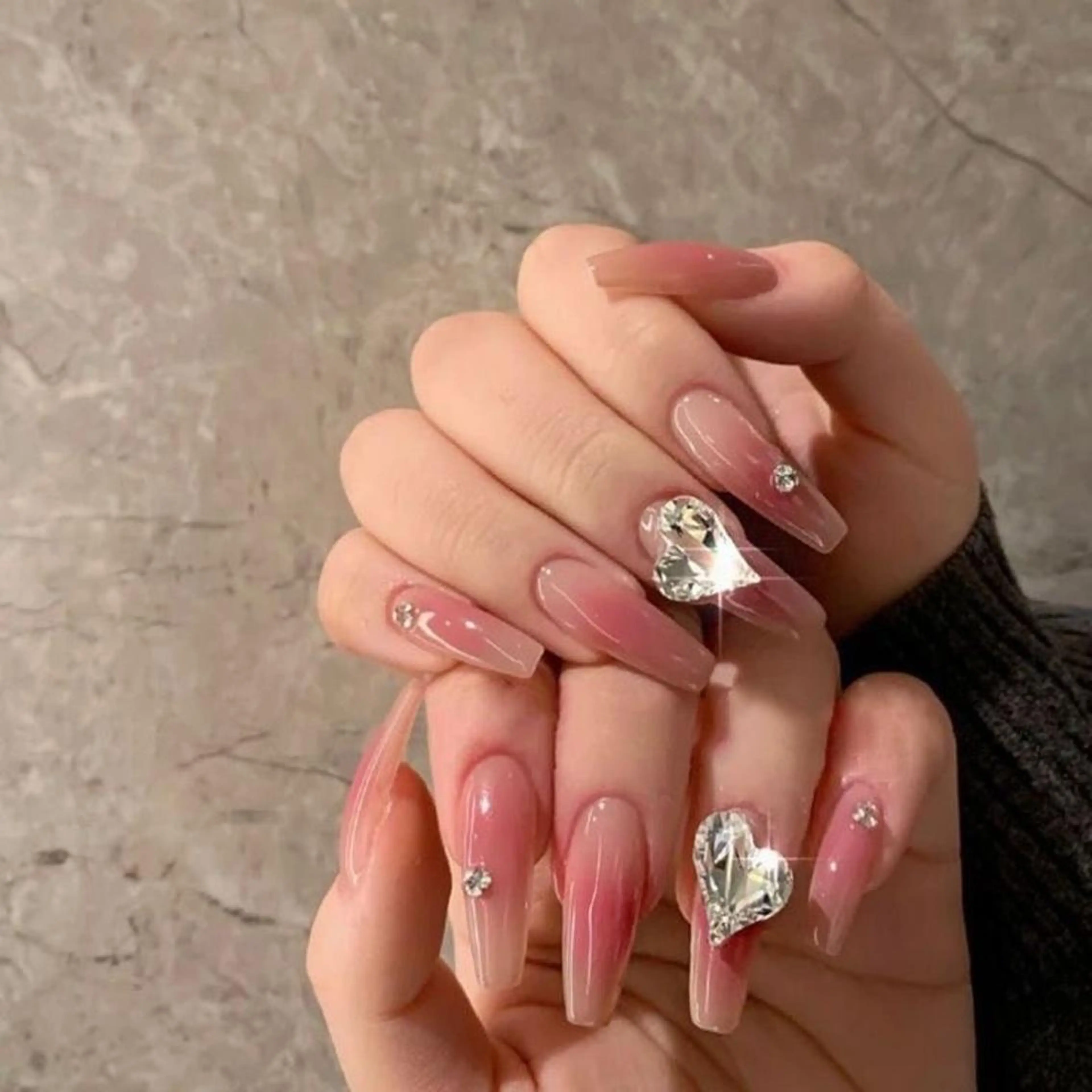 ネイル 長さ出し フレンチネイル グラデーション 卒業式 マグネットネイル Sora nail 長さ出し専門店のネイルデザイン