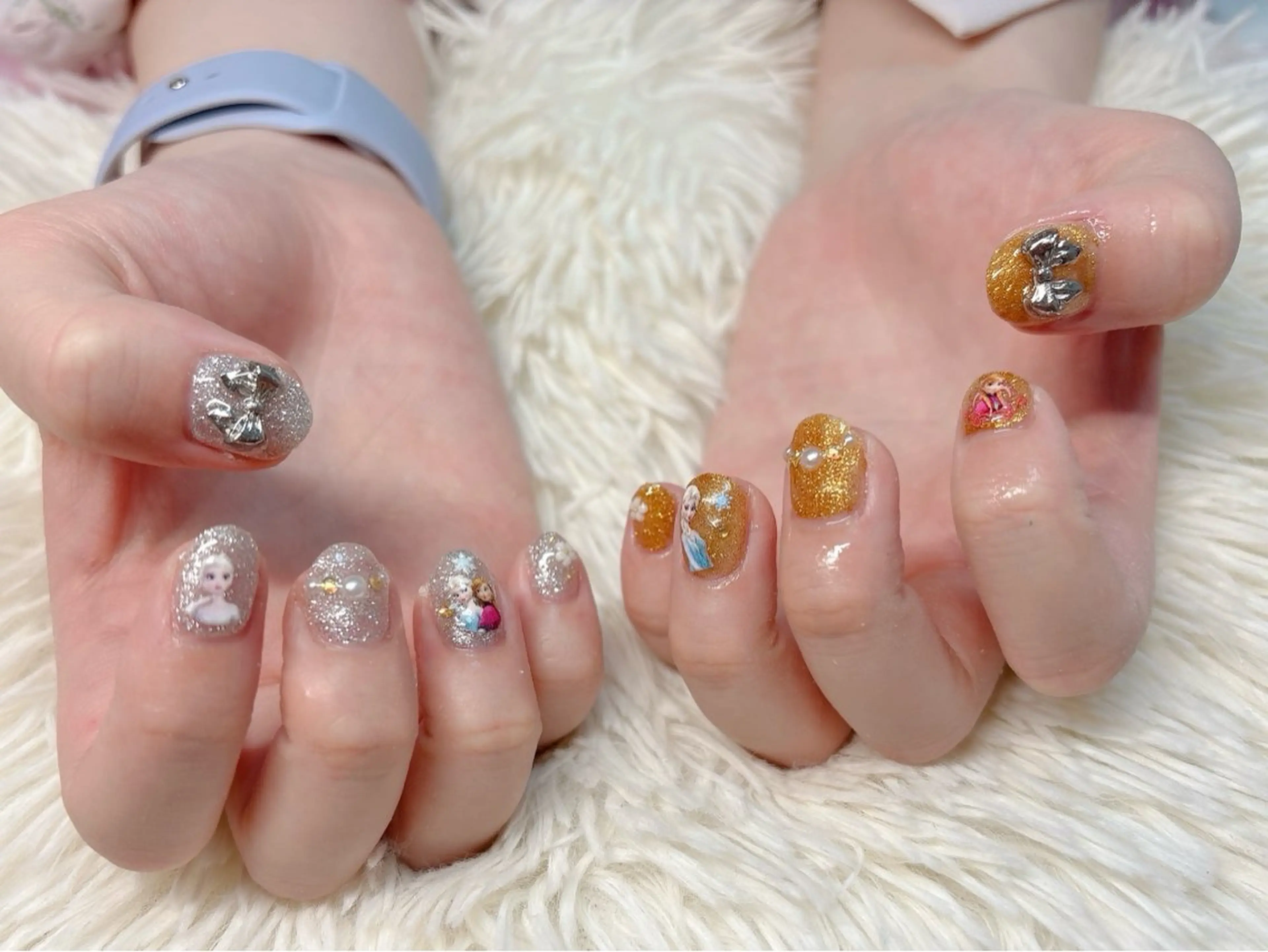 ネイル ハンドネイル パッチリオメメ Lianaのネイルデザイン