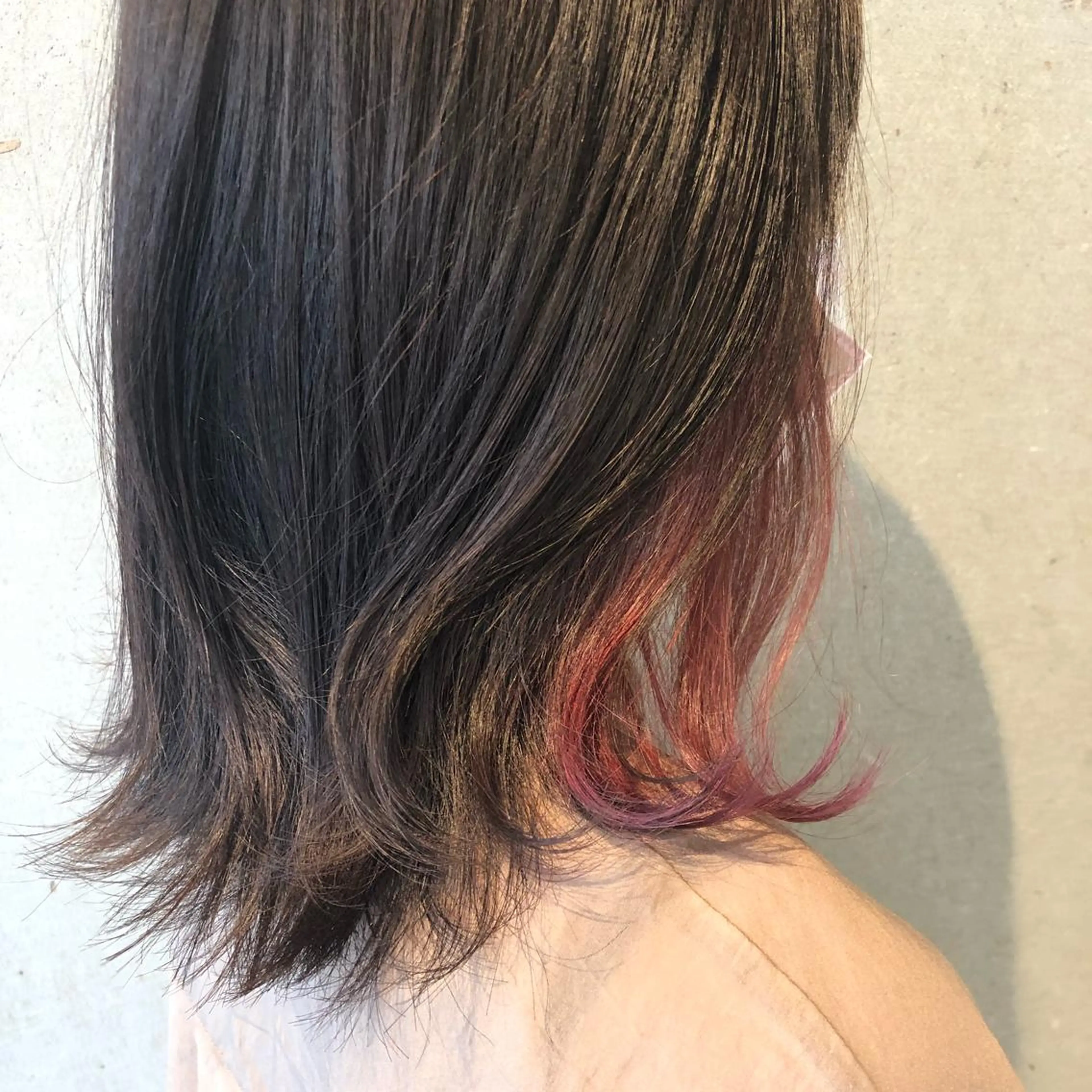 ミディアム カラー ヘアカラー トリートメント chiaki .のヘアスタイル