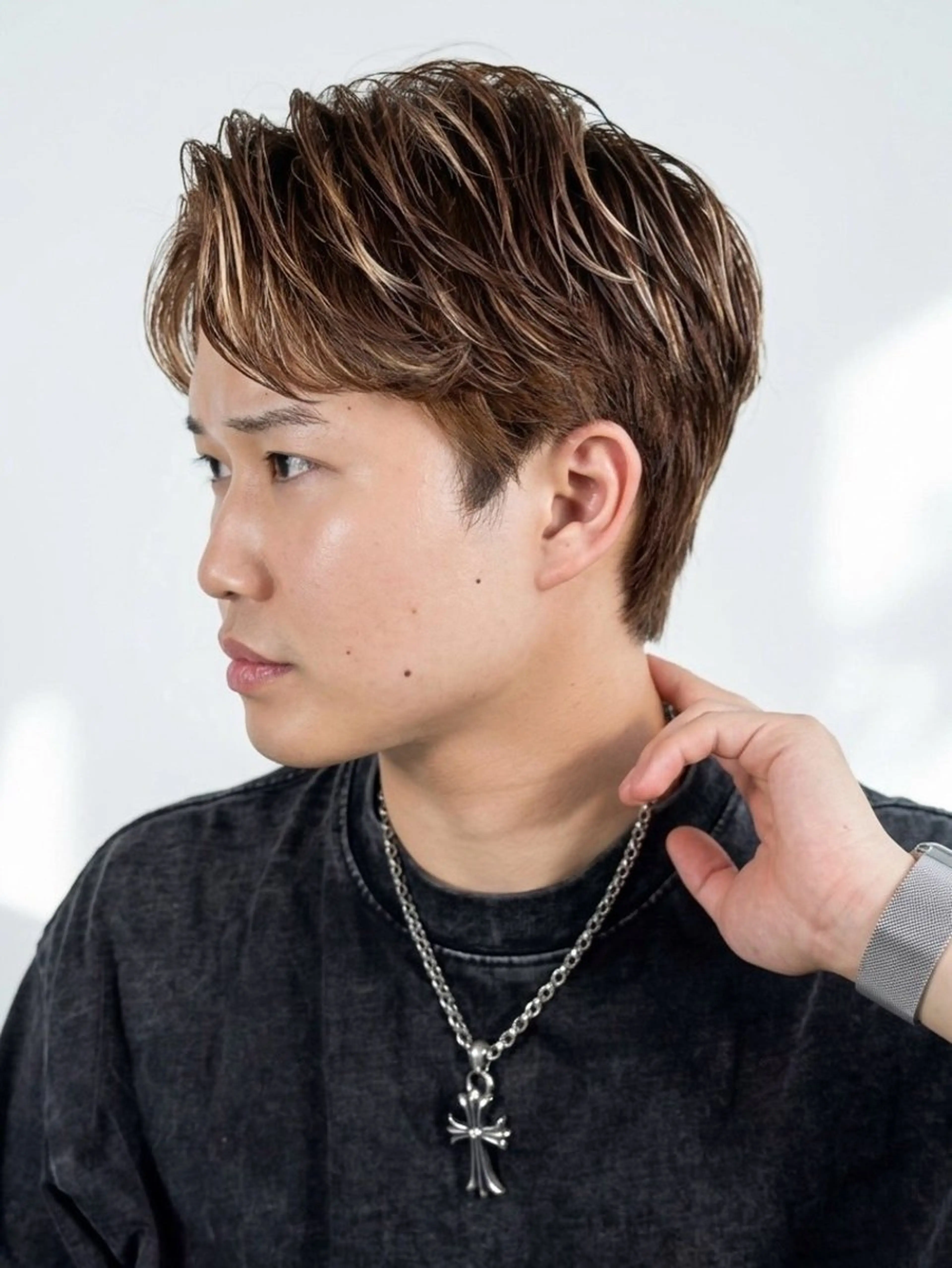 メンズ メンズパーマ 弘中 友貴のヘアスタイル