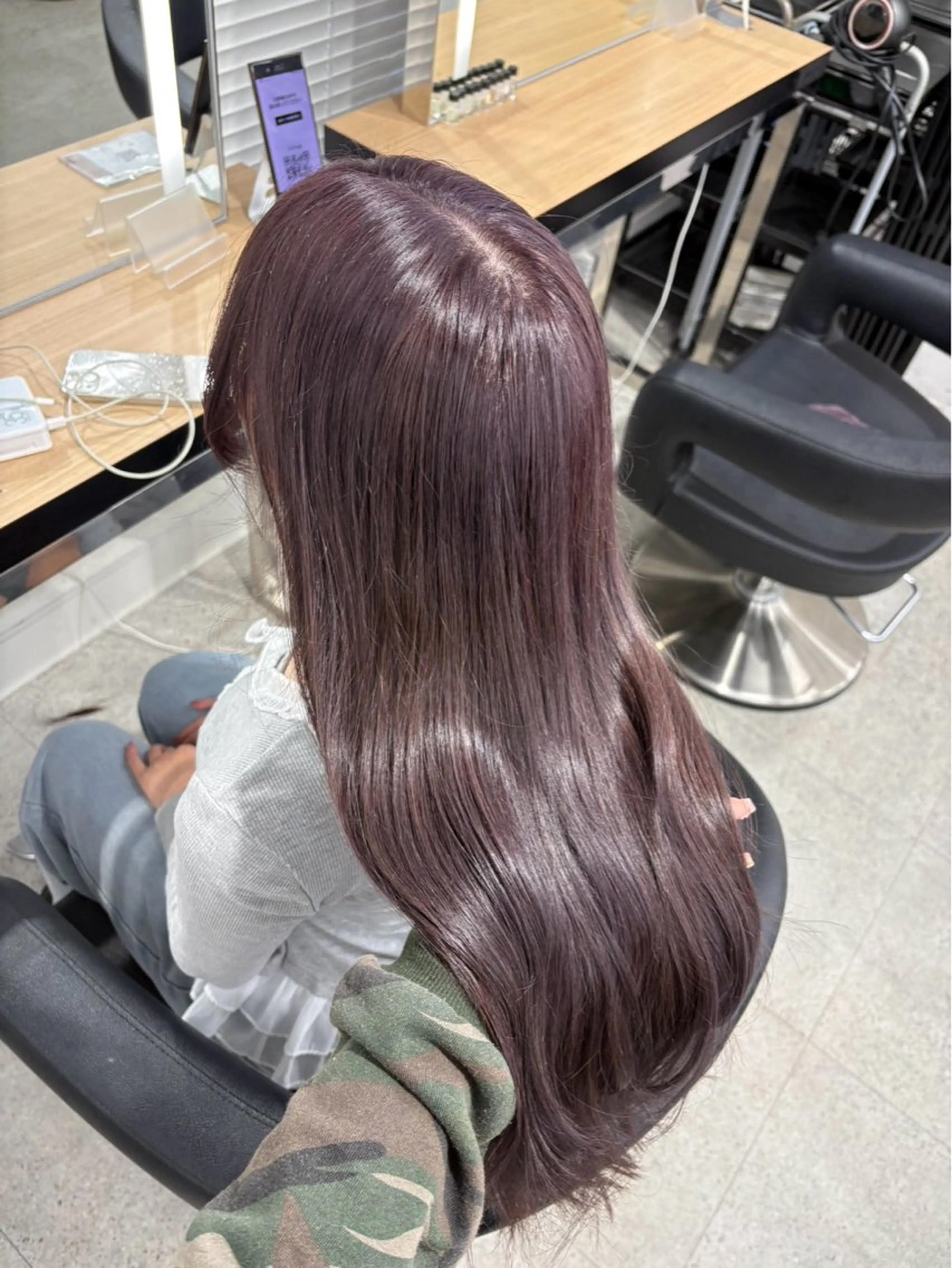 ロング ヘアカラー miku/ラベンダー 透明感カラー🪻❤︎のヘアスタイル