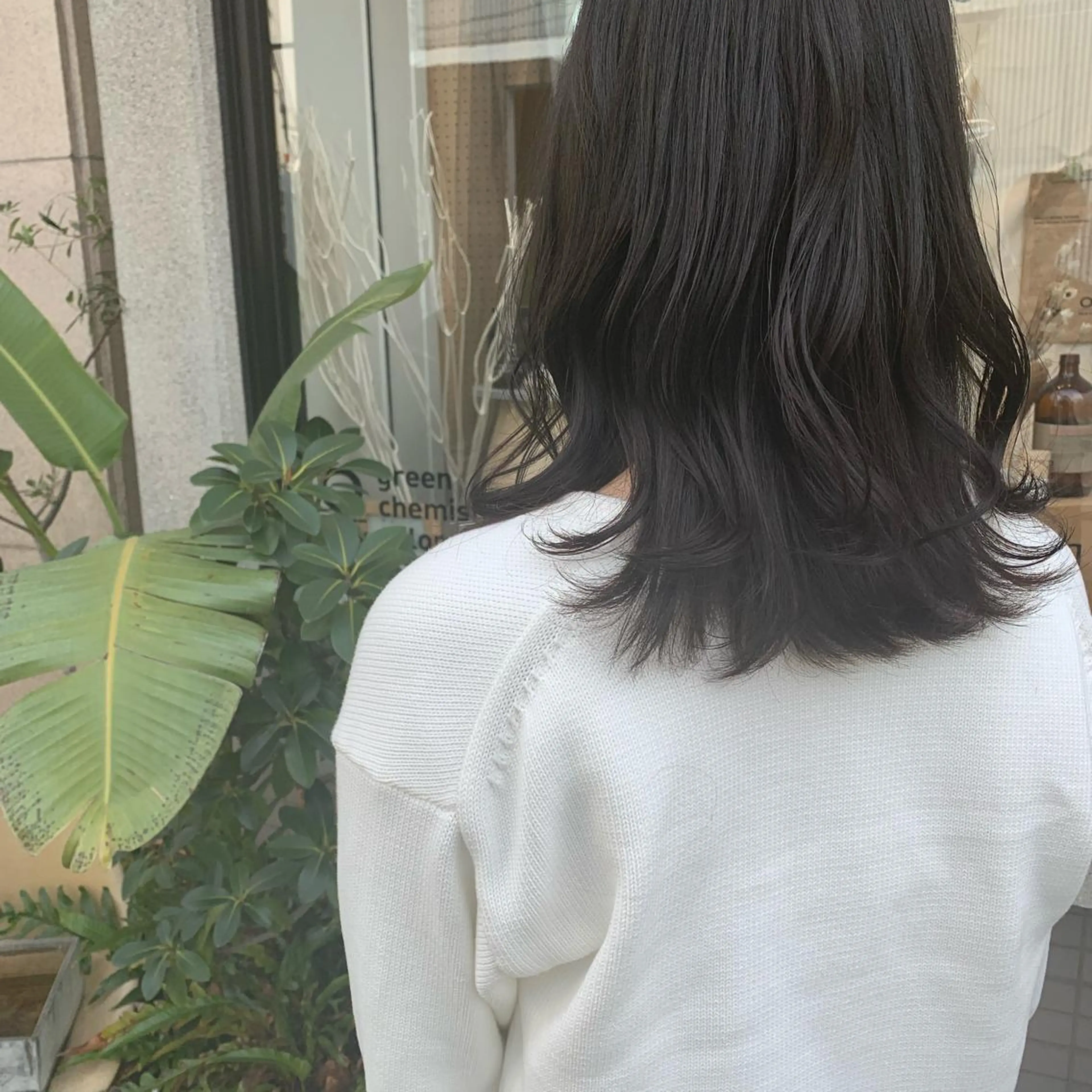 セミロング 艶髪color💎髪 質改善ストレート大吉のヘアスタイル