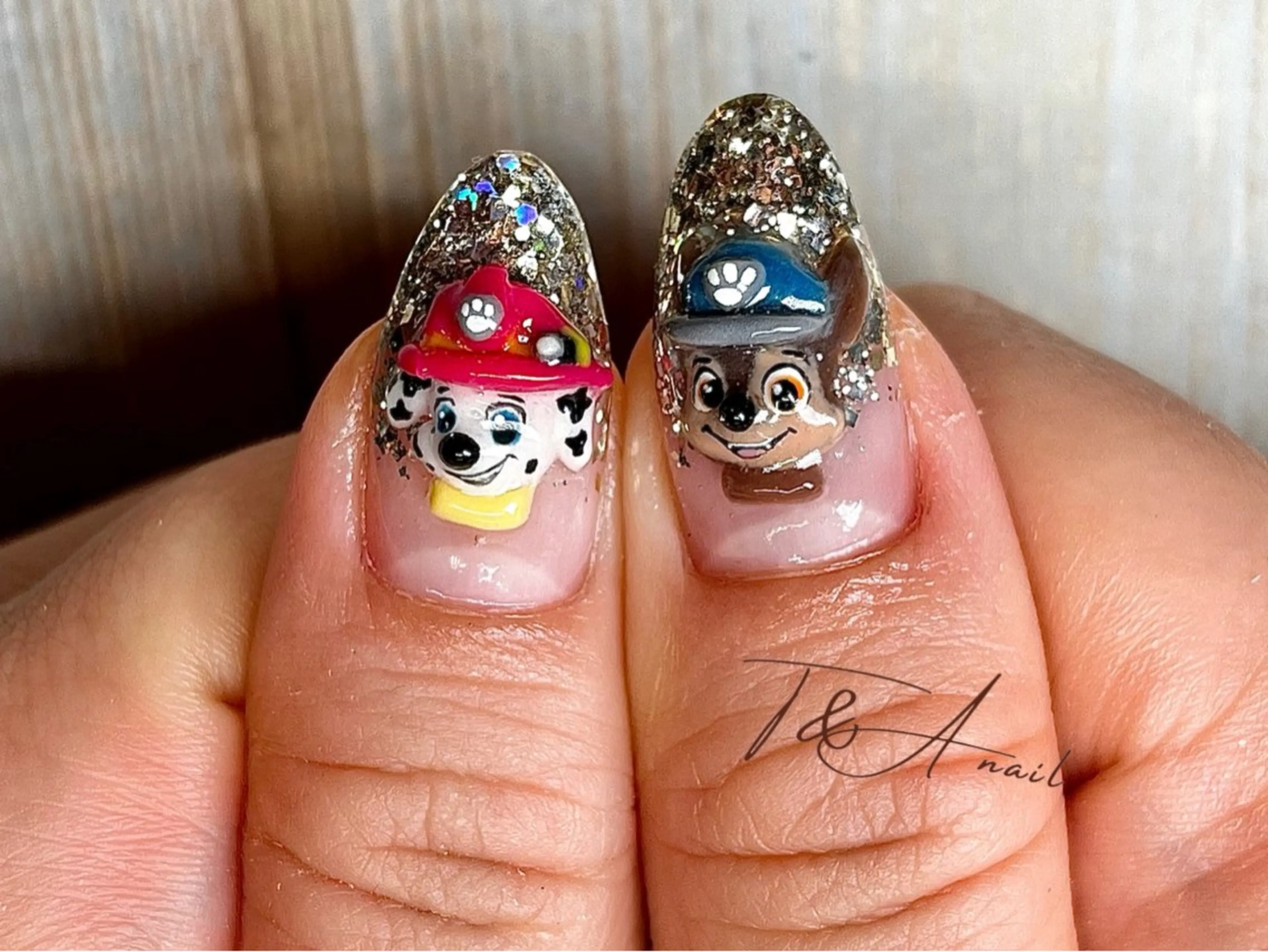 ネイル 長さ出し ジェルネイル スカルプネイル T&A nailのネイルデザイン