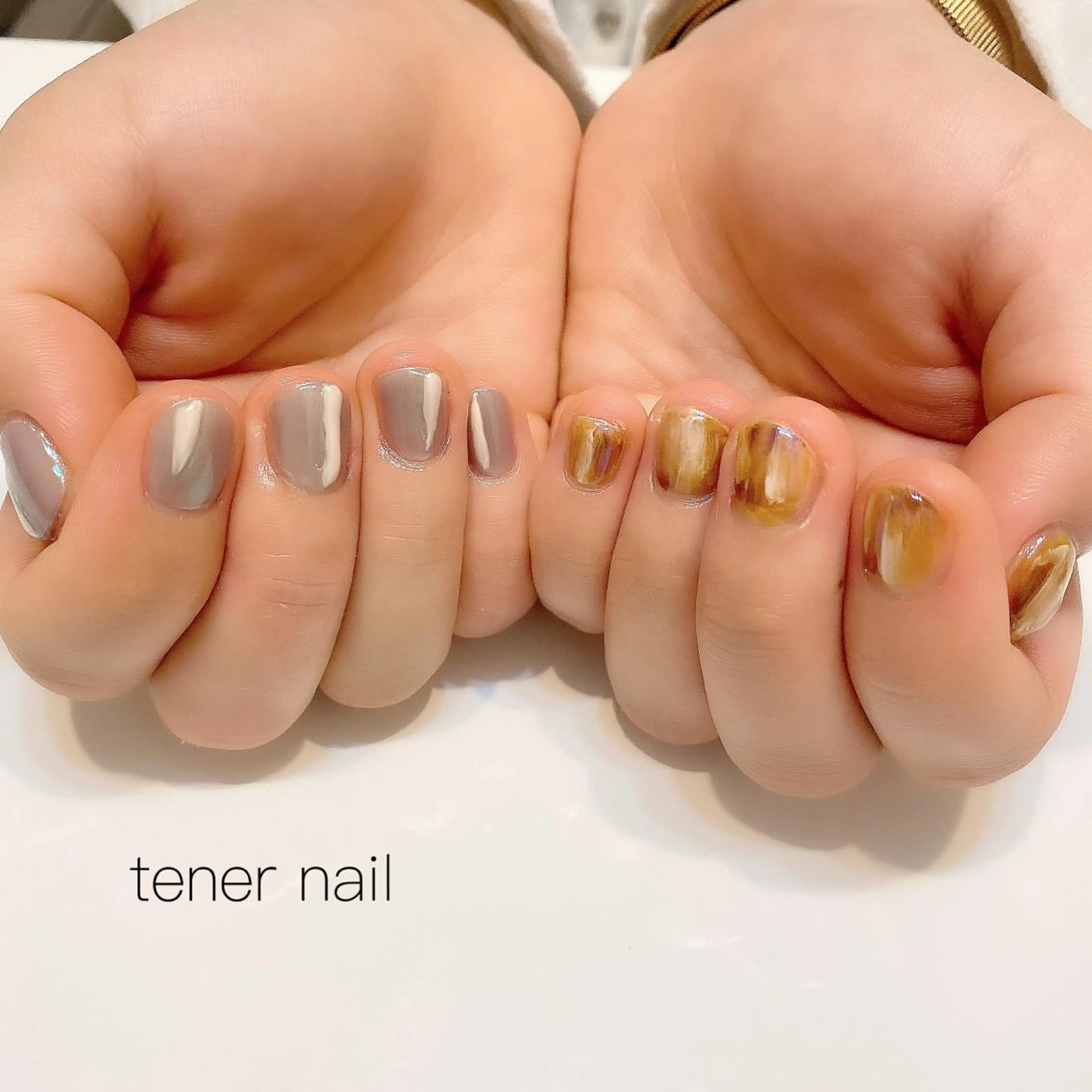 ネイル べっ甲ネイル テネルネイル tener nailのネイルデザイン