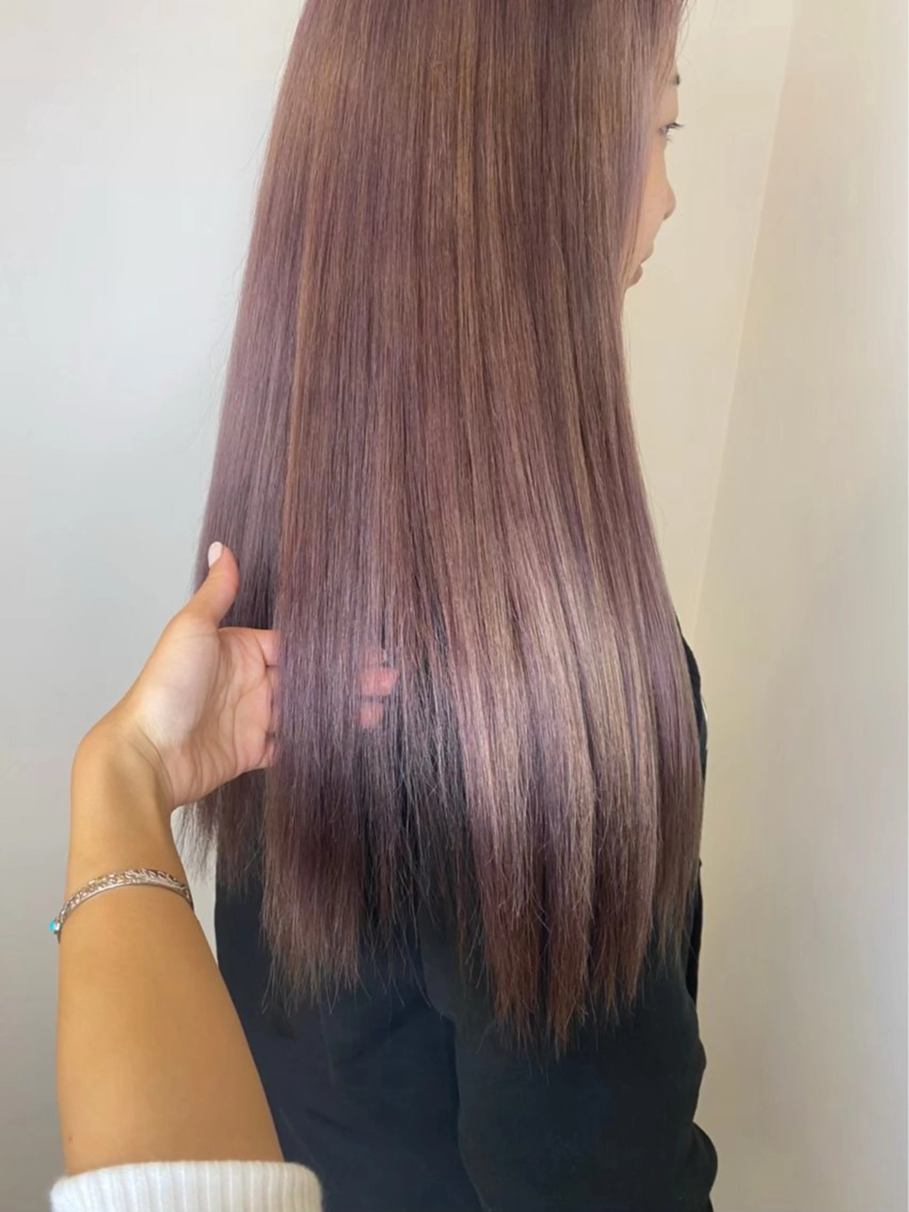 ロング カラー フクダ レンのヘアスタイル
