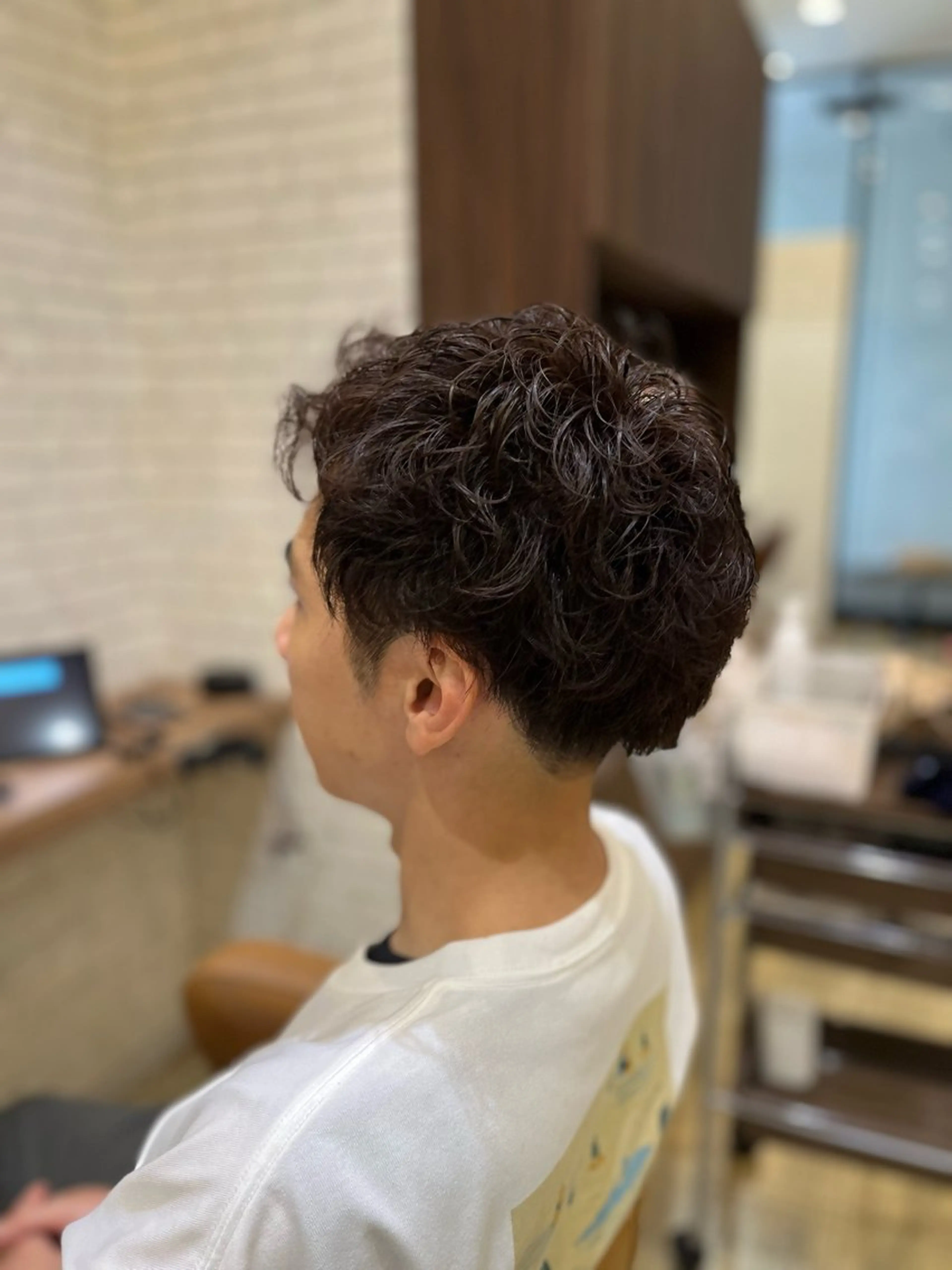 パーマ メンズ メンズパーマ 岩橋 華織のヘアスタイル