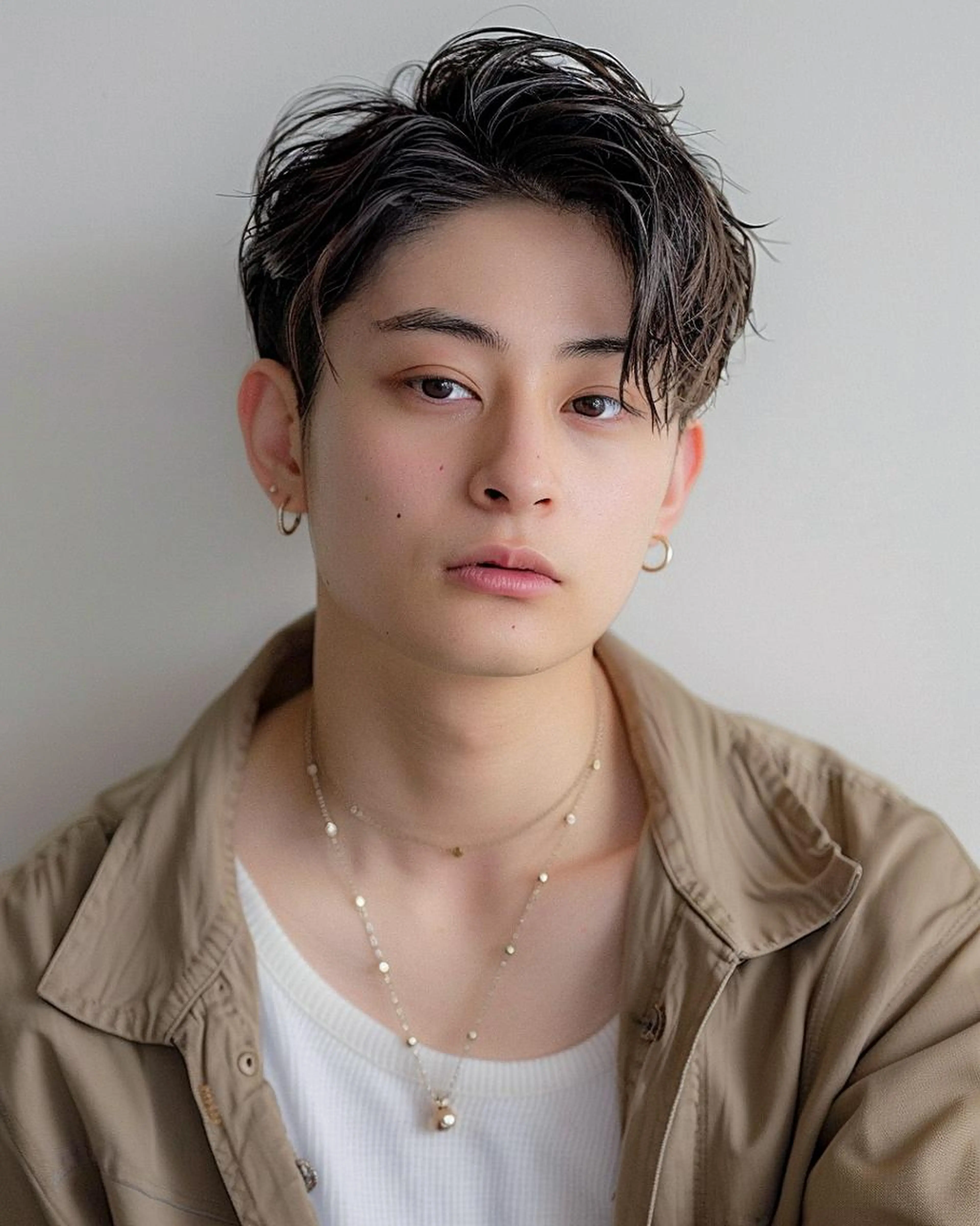 メンズ限定カット　低アルカリカラーの写真