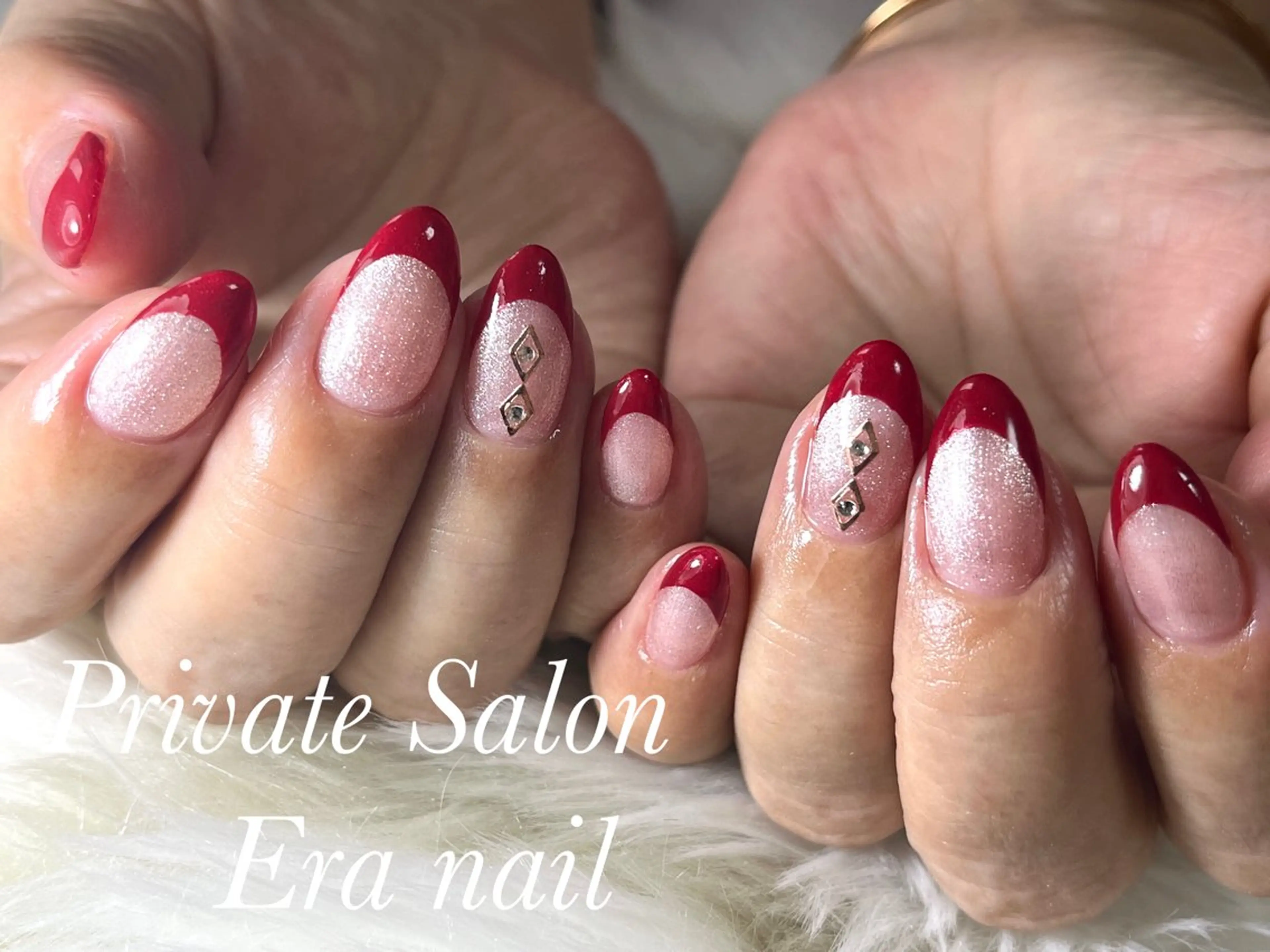 ネイル ボルドー フレンチネイル Era nailのネイルデザイン