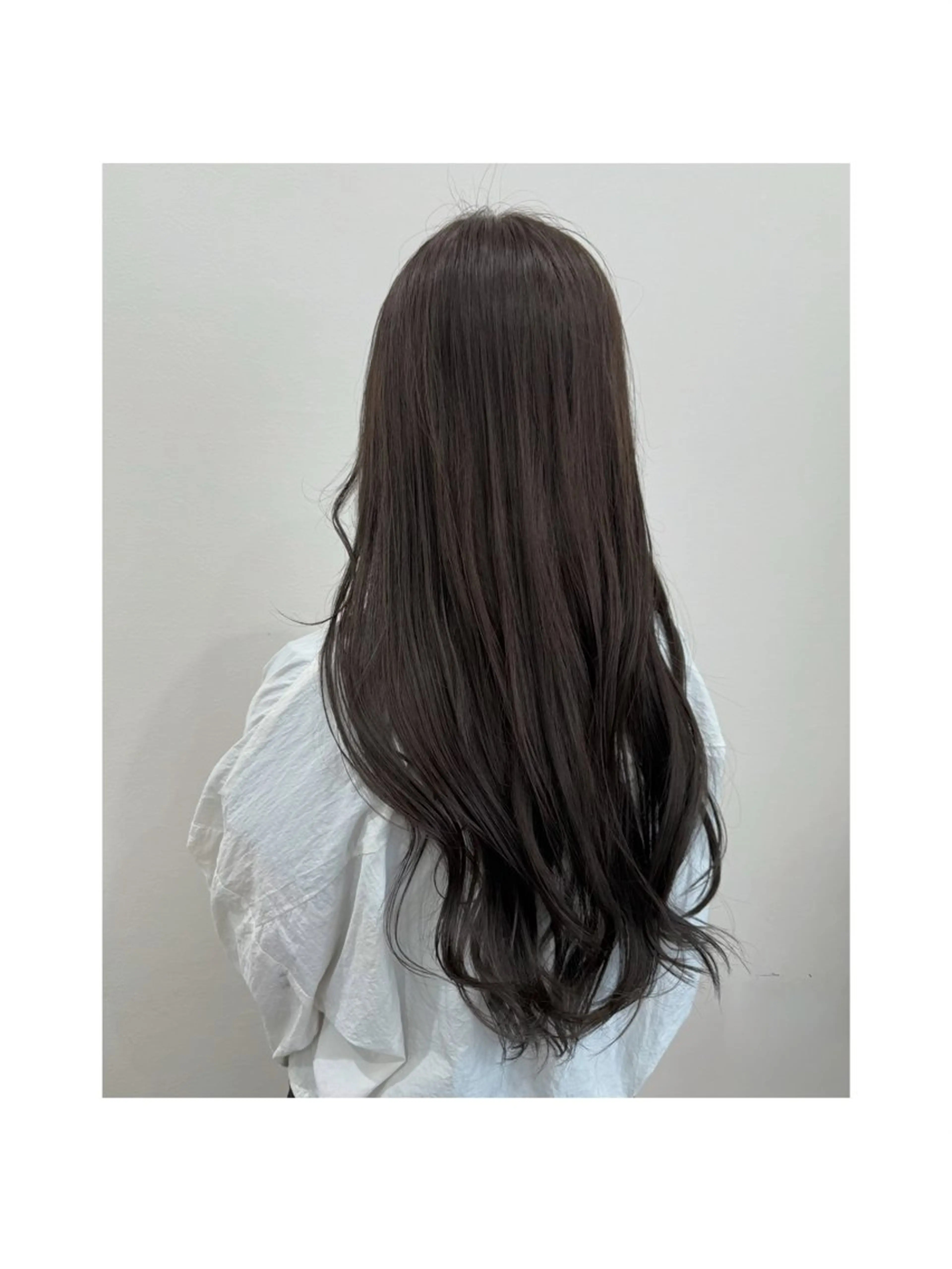 ロング カラー グレージュ カット ヘアカラー トリートメント 暖色カラー・メンズ 🫧Harukaのヘアスタイル
