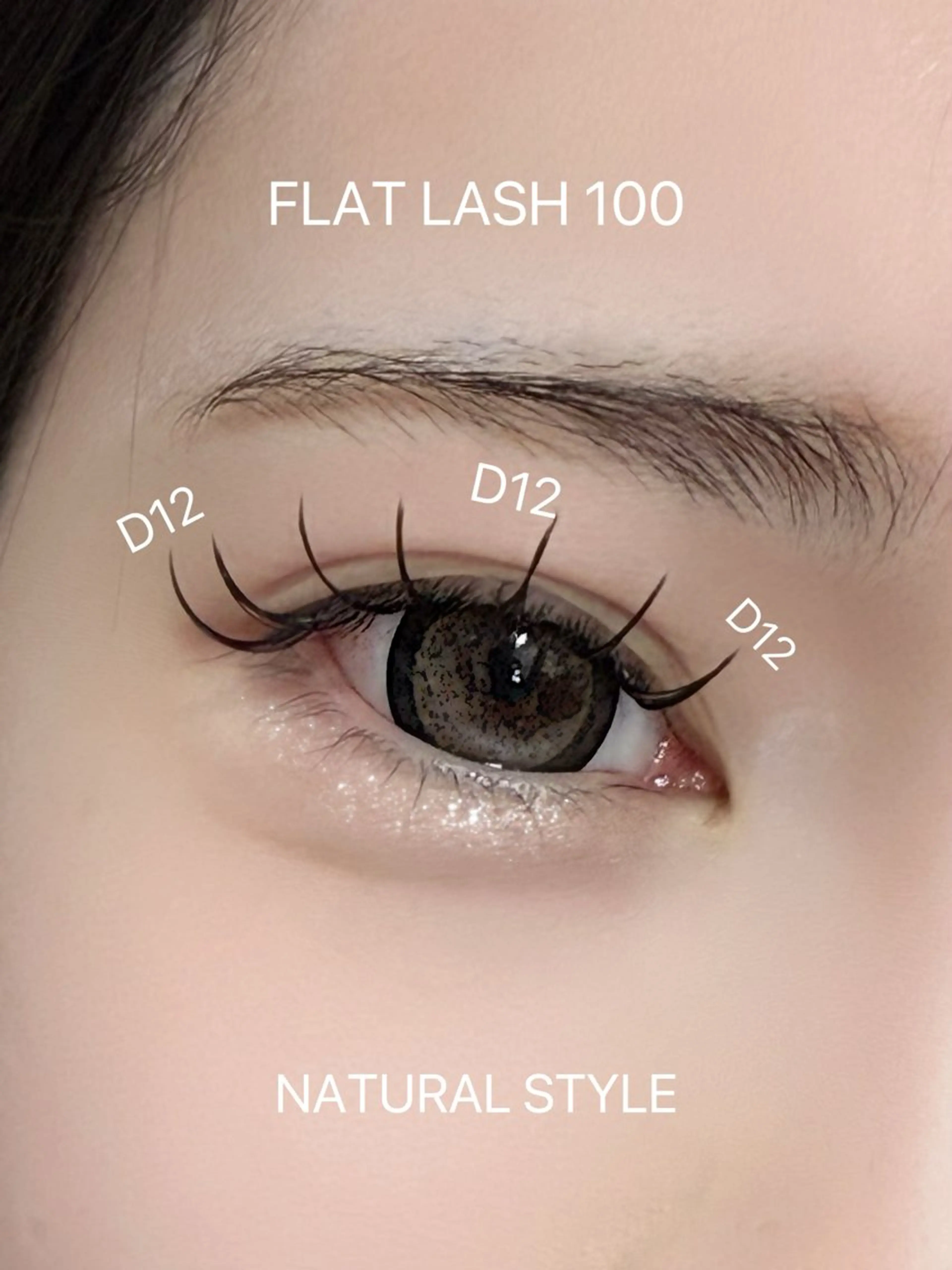 マツエク・マツパ Dカール フラットラッシュ マツエク torie川越 🦋RIN🦋のマツエク・マツパデザイン