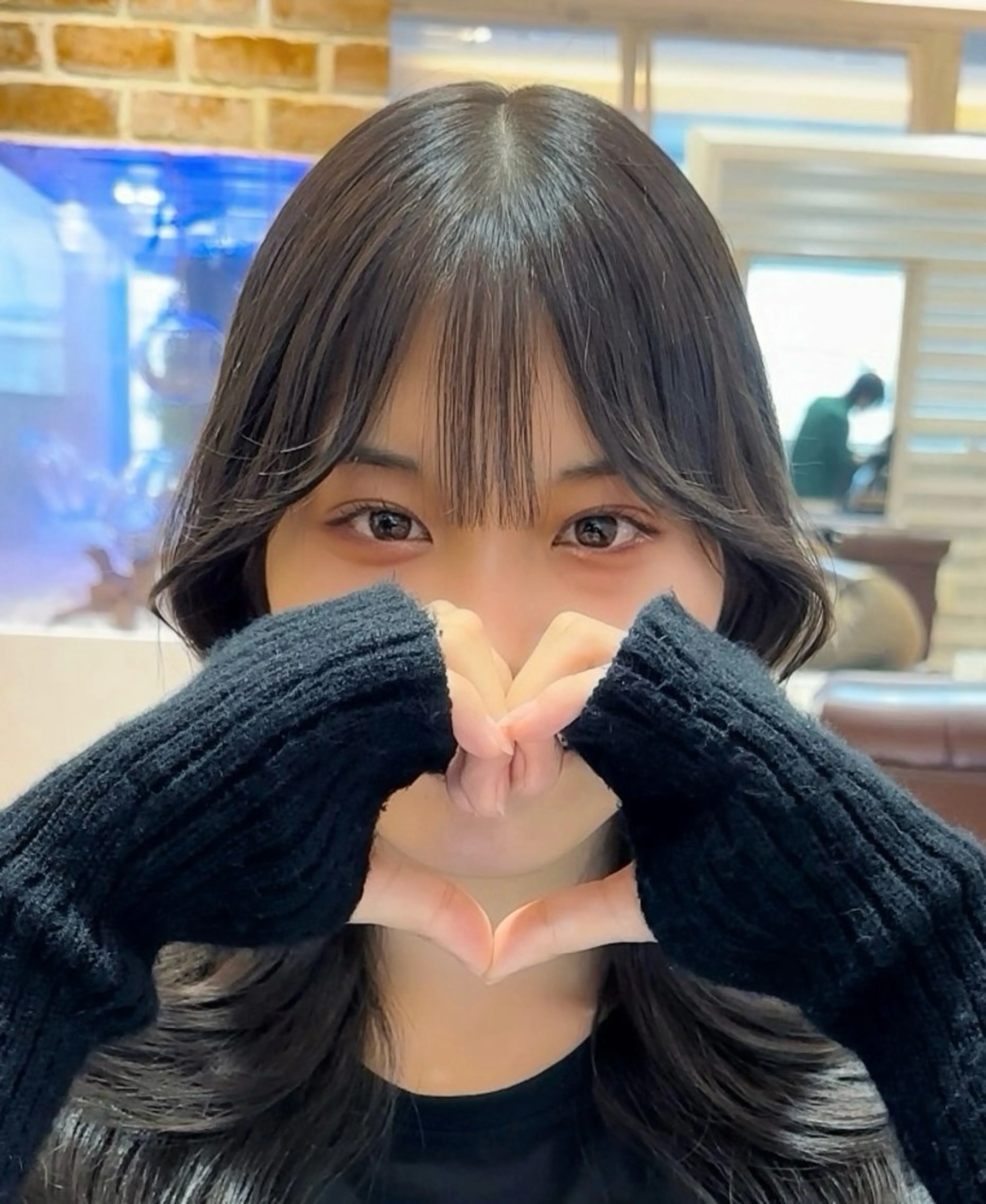 セミロング カラー カット ヘアカラー トリートメント ヘッドスパ 韓国系レイヤー特化 hiroのヘアスタイル