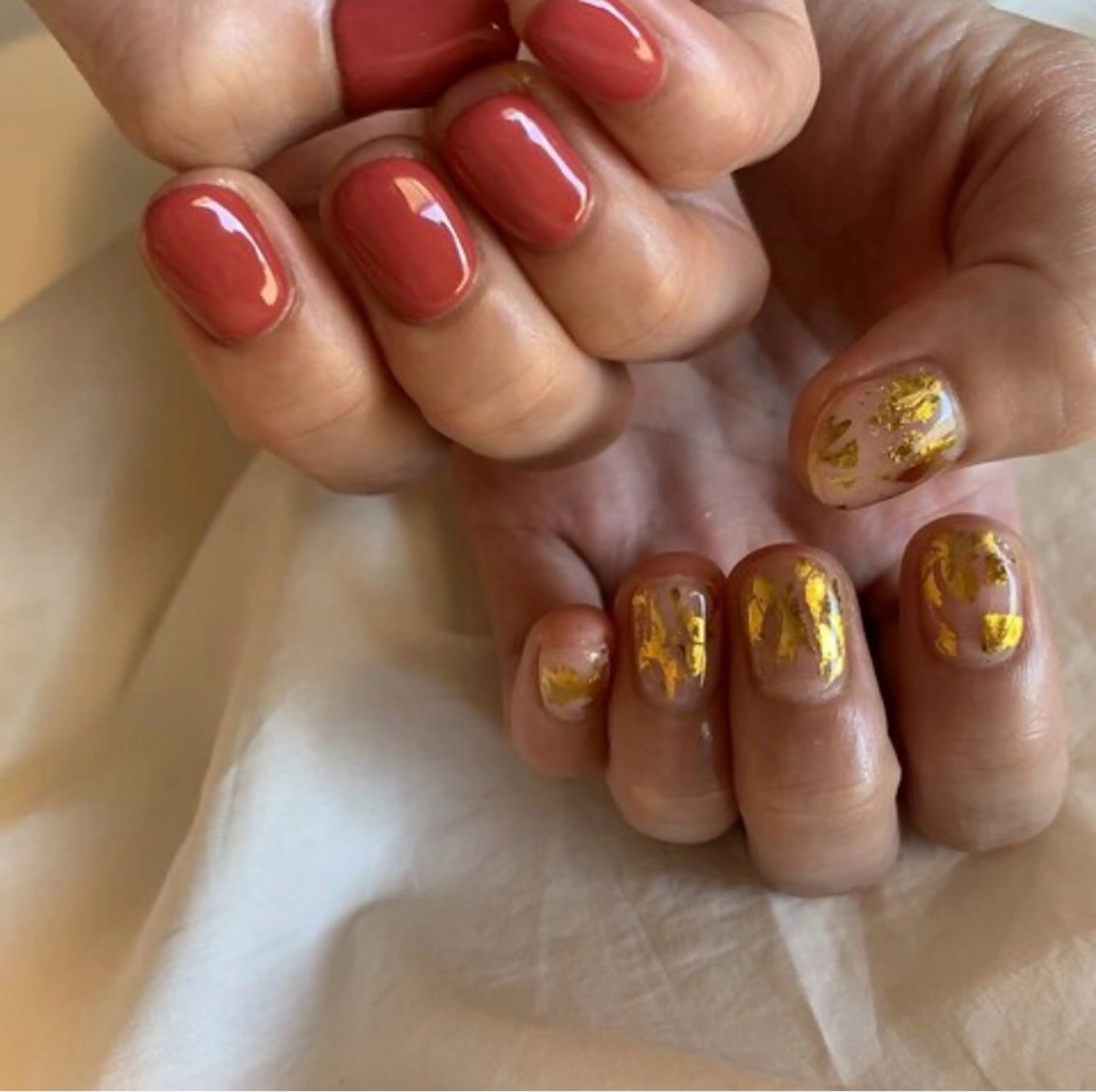 【平日限定】-HAND-人気Ｎｏ．1☆ 定額チグハグネイル ¥7000→¥5500の写真