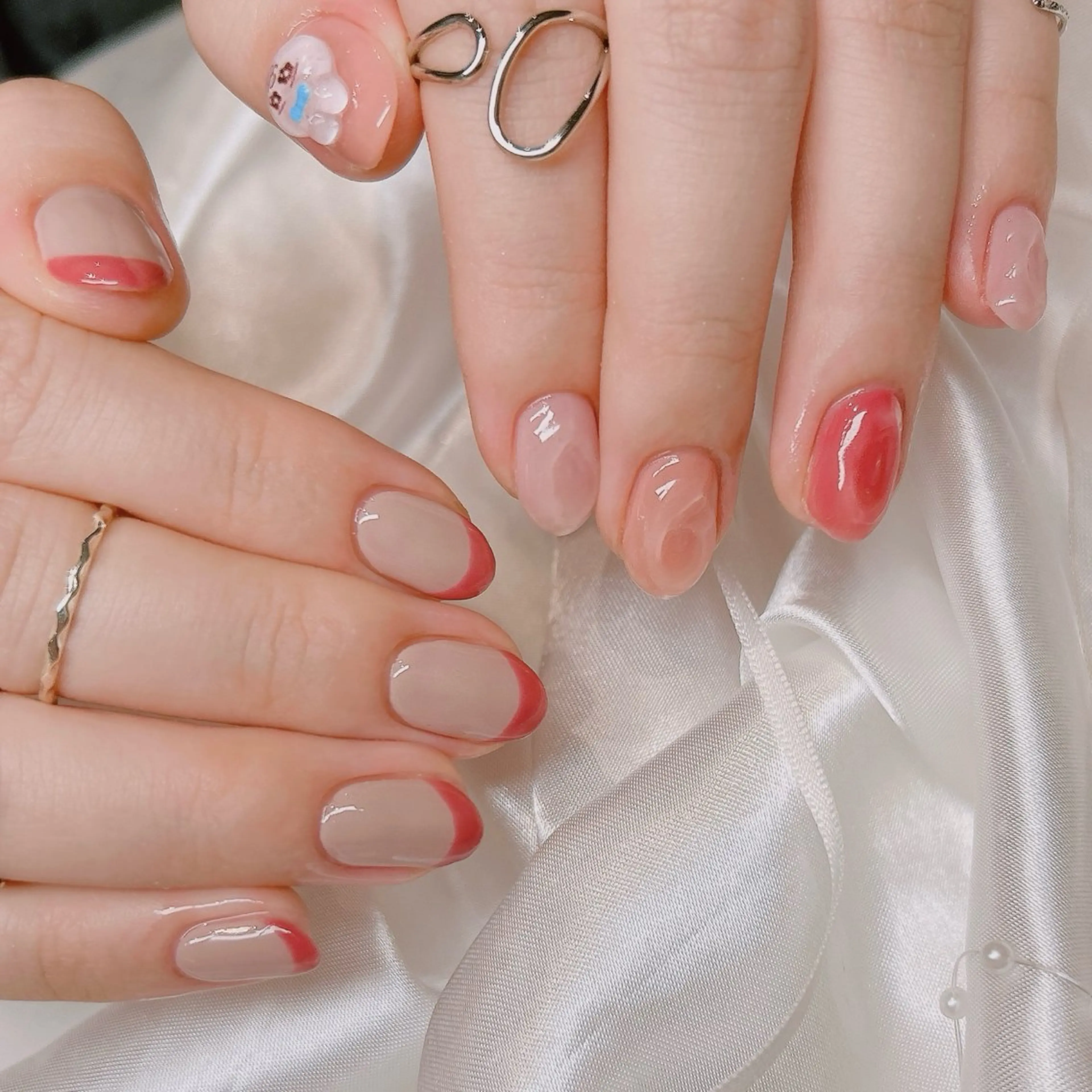 ネイル 氷ネイル・うるうるネイル ハンドネイル junna 金山.東別院.上前津のネイルデザイン