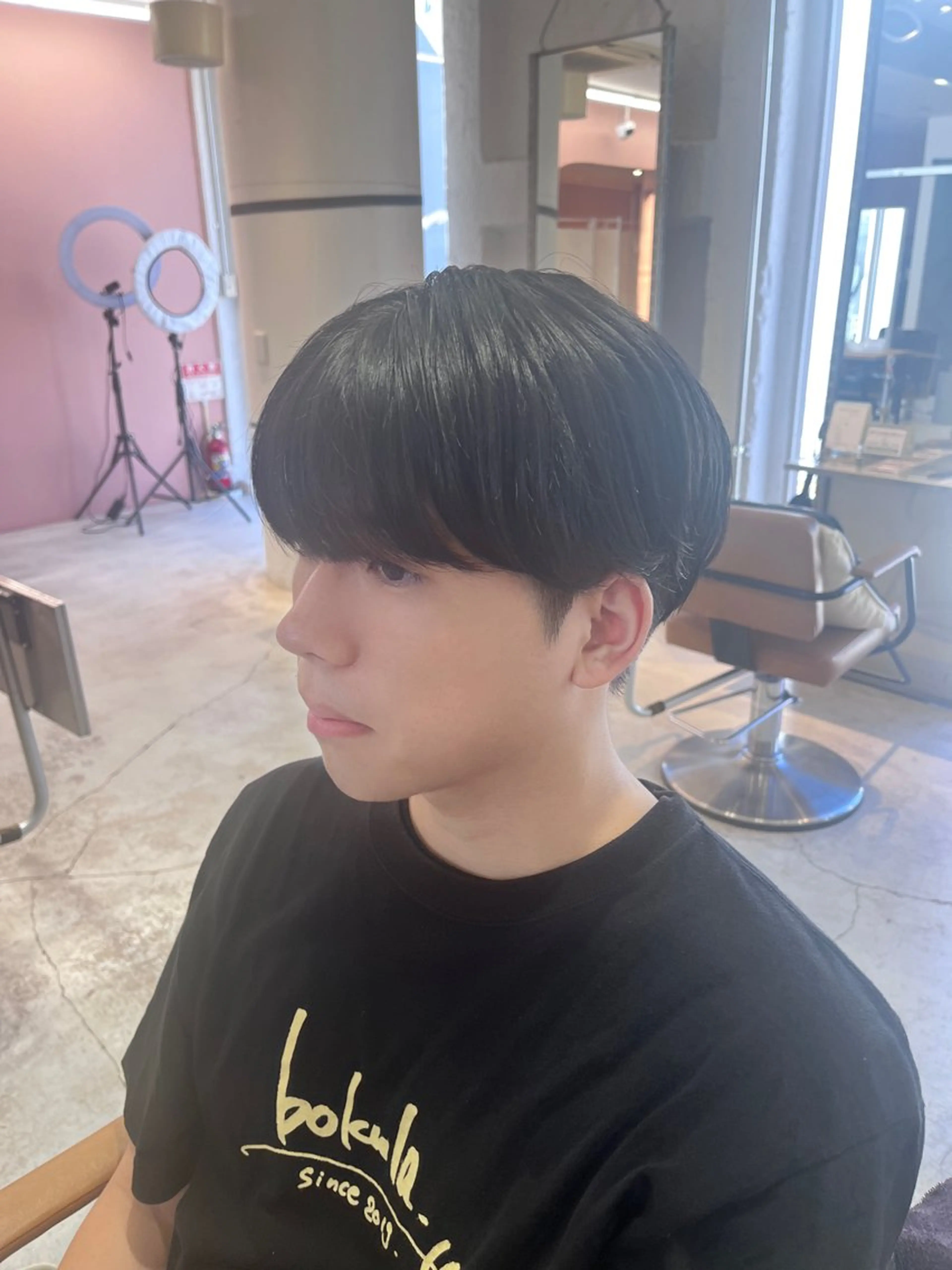 パーマ メンズ カット パーマ 大阪韓国メンズ特化 LUNAのヘアスタイル