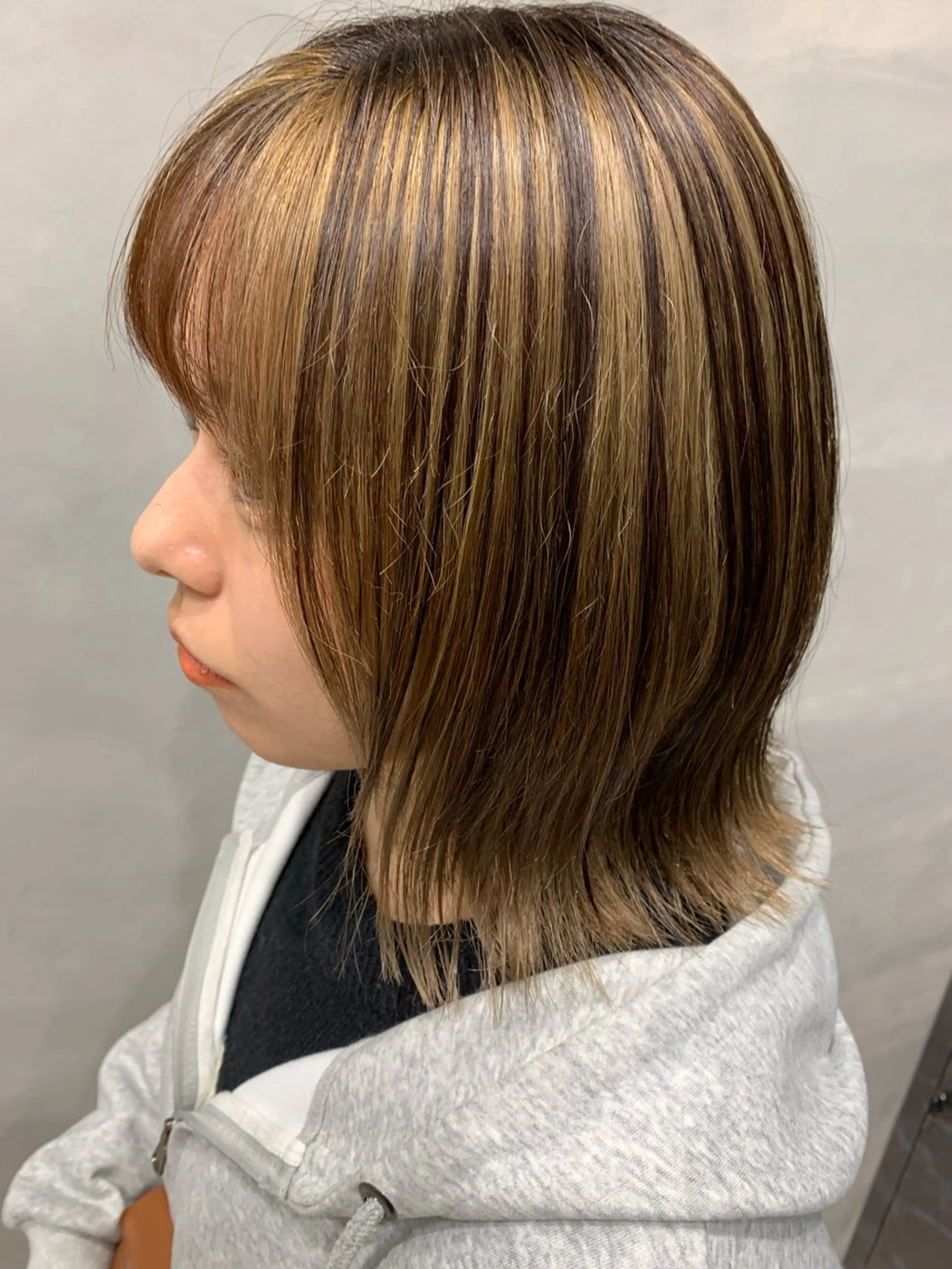 ミディアム ヘアカラー newiネウィ _naoのヘアスタイル