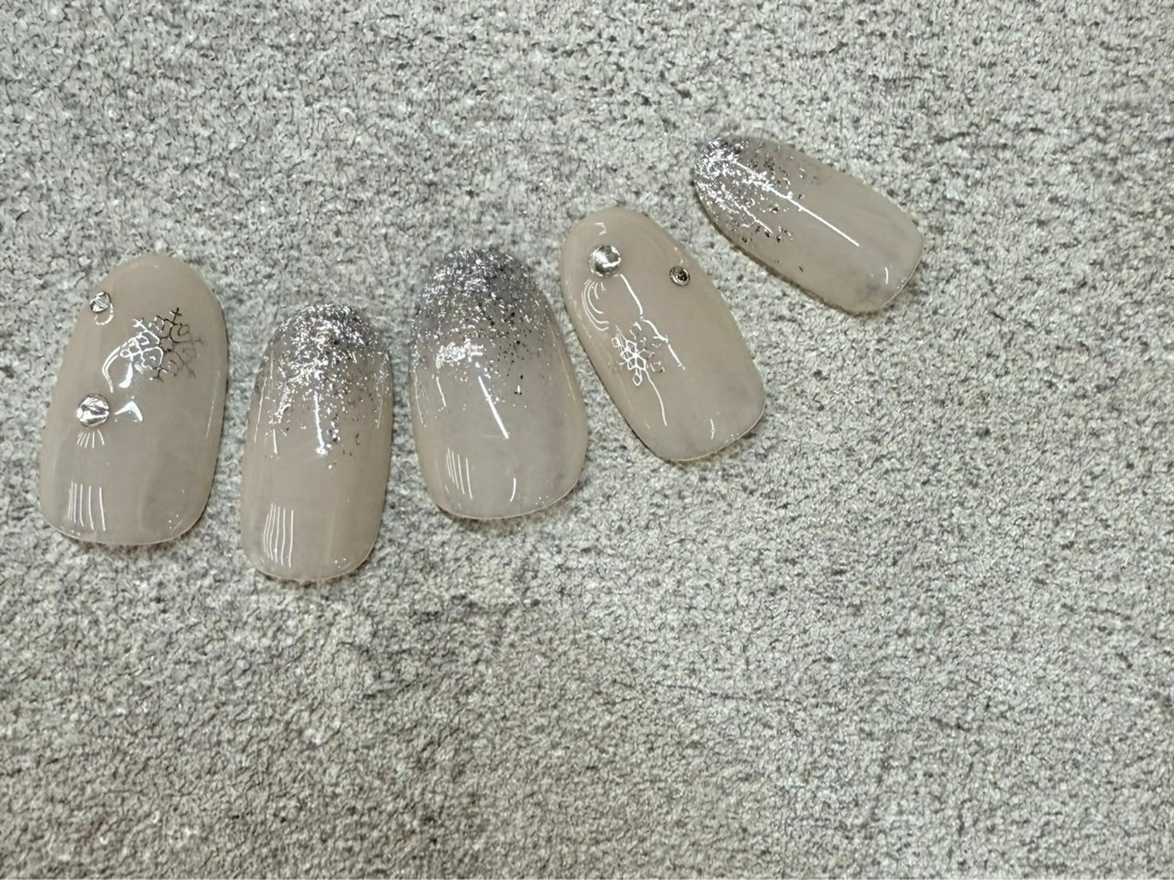 ネイル ⭐︎休業中の練習⭐︎ JNA認定講師髙橋のネイルデザイン