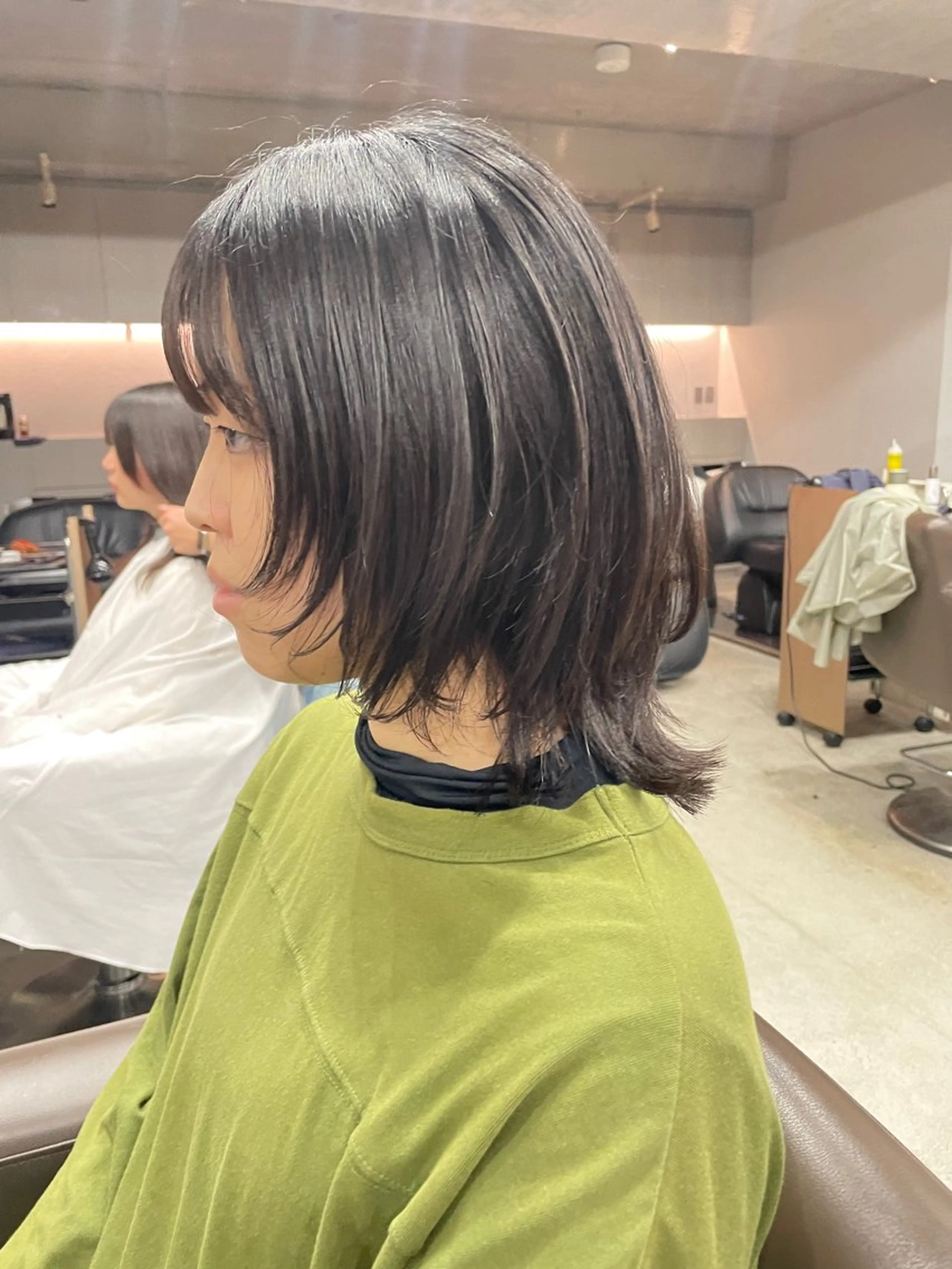 ミディアム カラー カット ヘアカラー トリートメント 表参道🌿赤み消し カラー/チナツのヘアスタイル