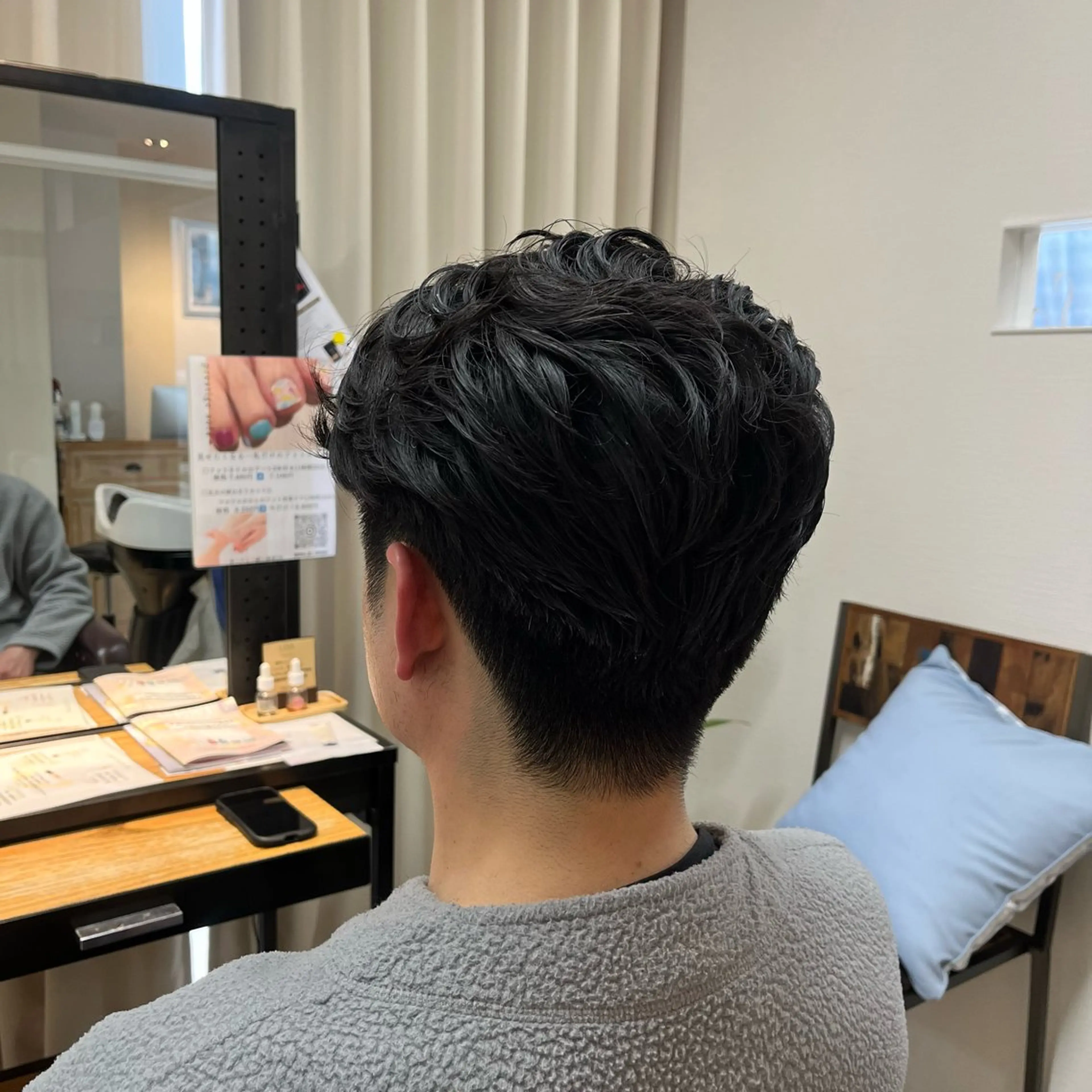 ショート カット 颯/ピンパーマ/ウル フ/カットモデル募集のヘアスタイル