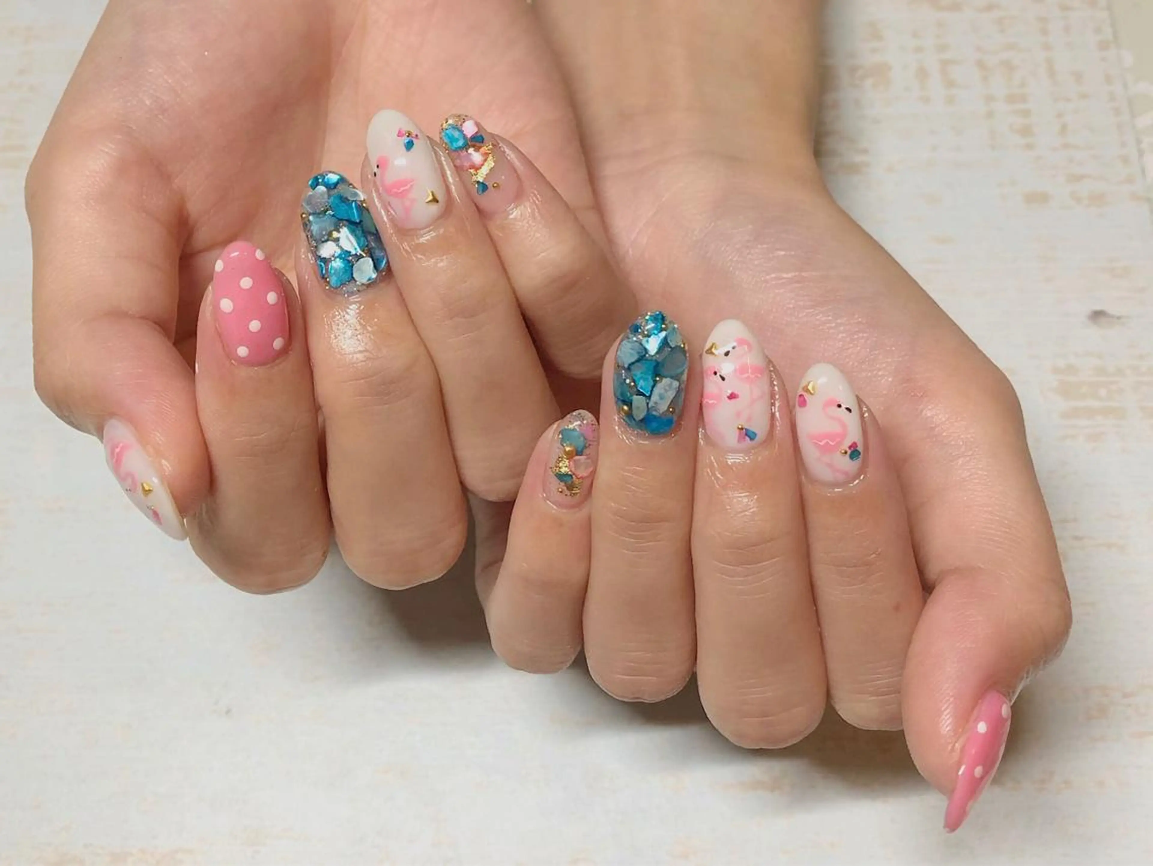 ネイル 𖡼 yumenoのネイルデザイン