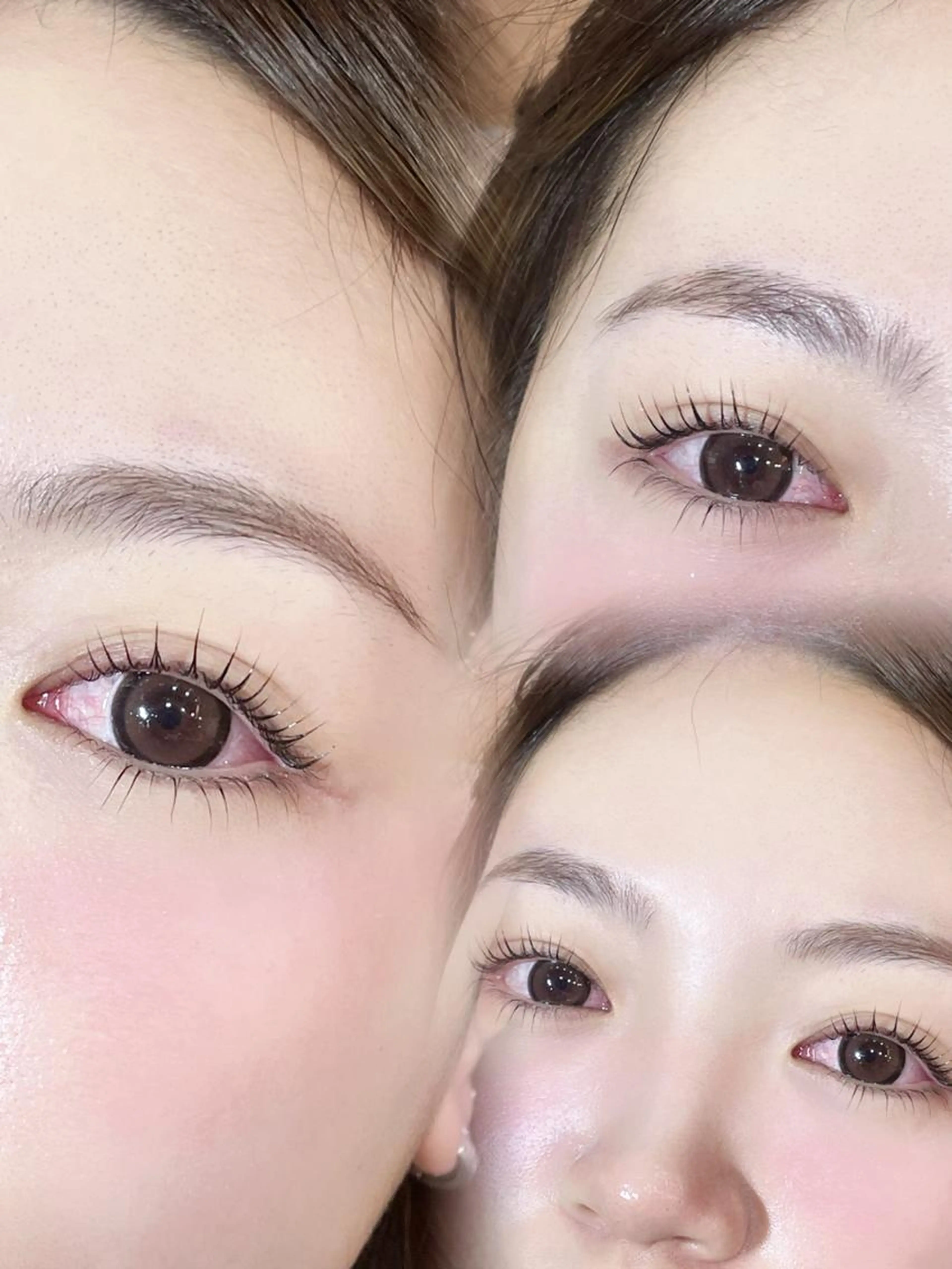 🐰No.3🐰【上下set menu】上下パリジェンヌorラッシュリフト＋美眉アイブロウwax🕯.*（間引き込み）の写真