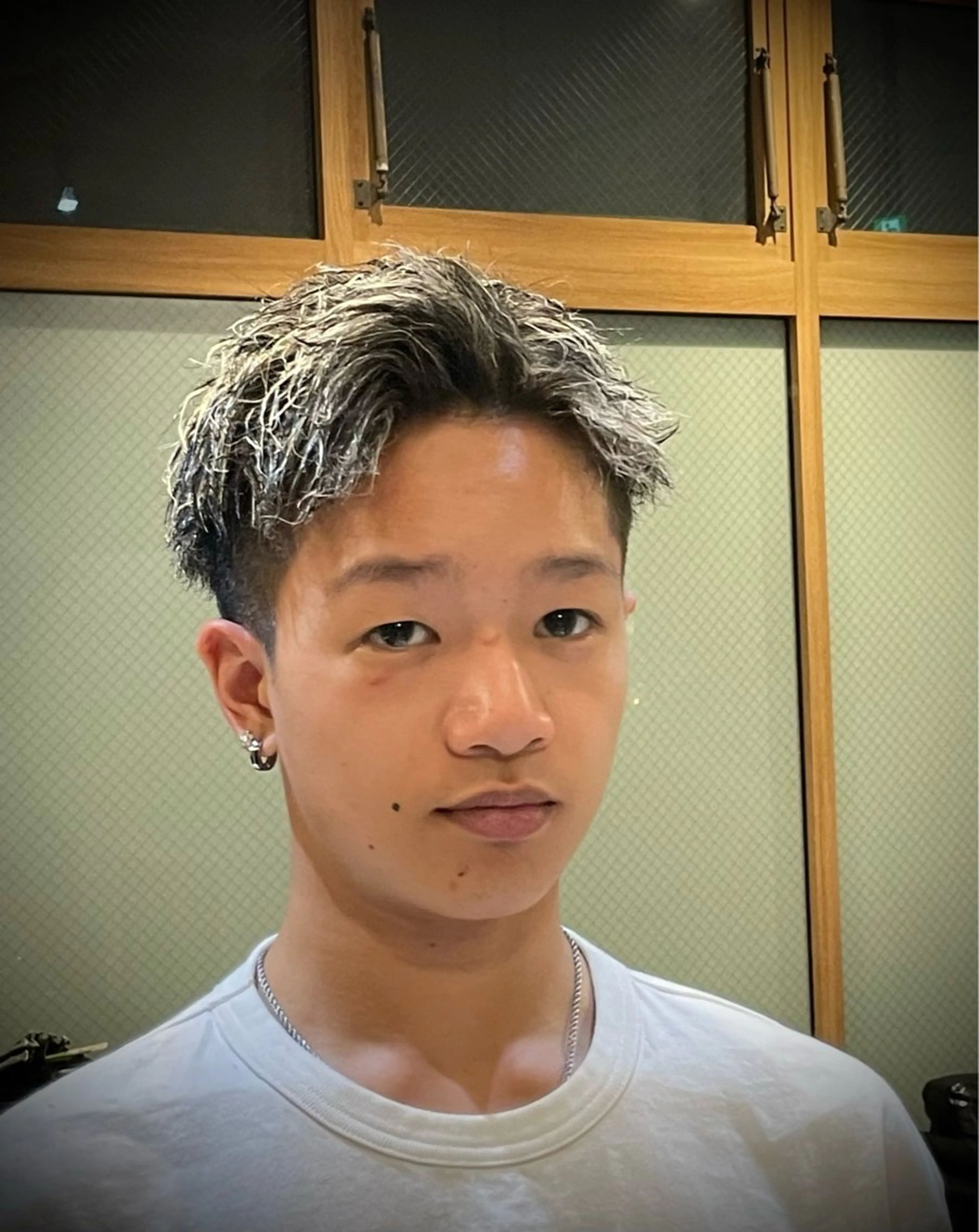 カラー パーマ メンズ 💈barber 中根 龍星のヘアスタイル