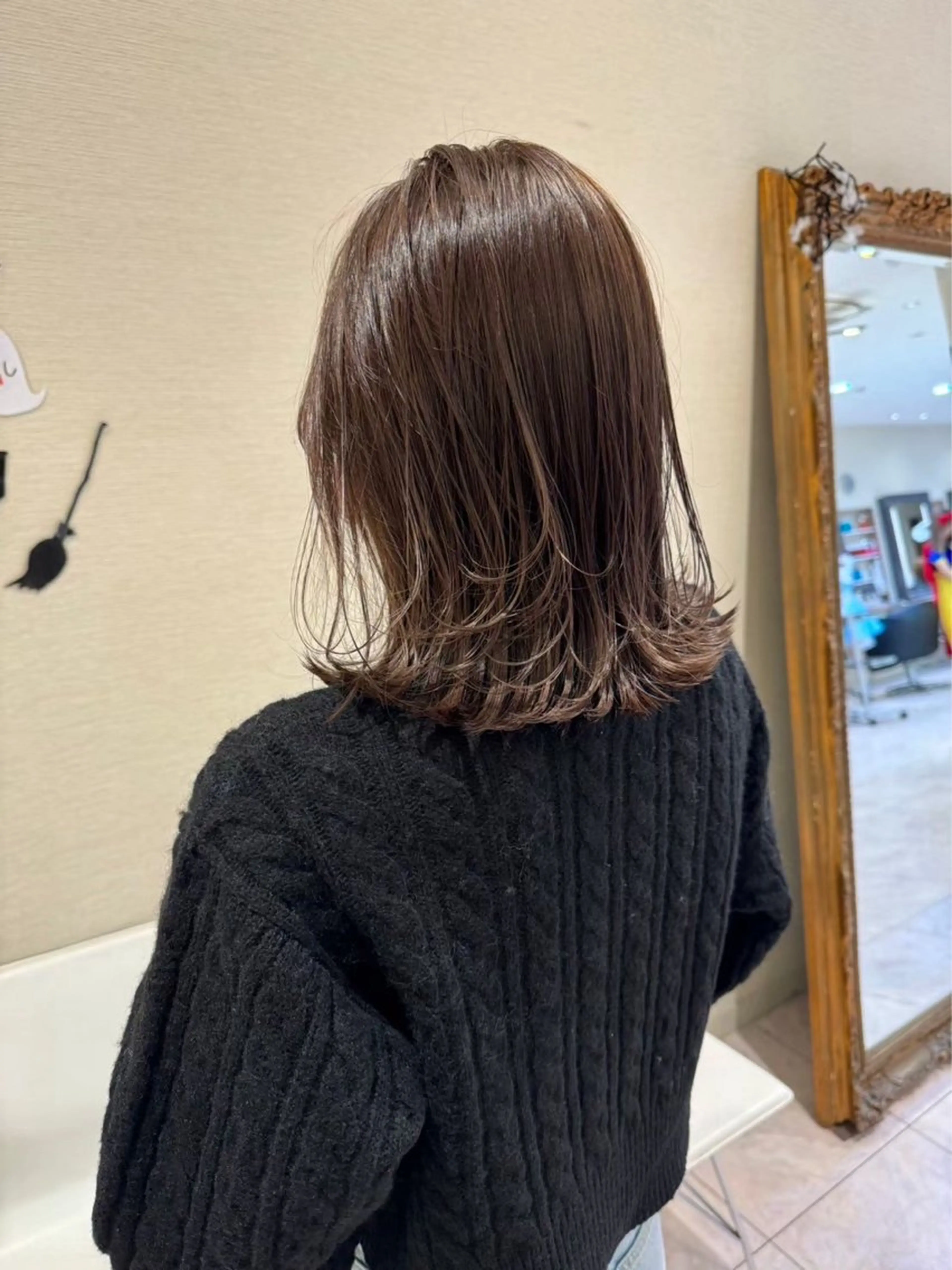 ミディアム カラー ヘアカラー 赤み消しカラー🌱 YUZUKI🫧のヘアスタイル