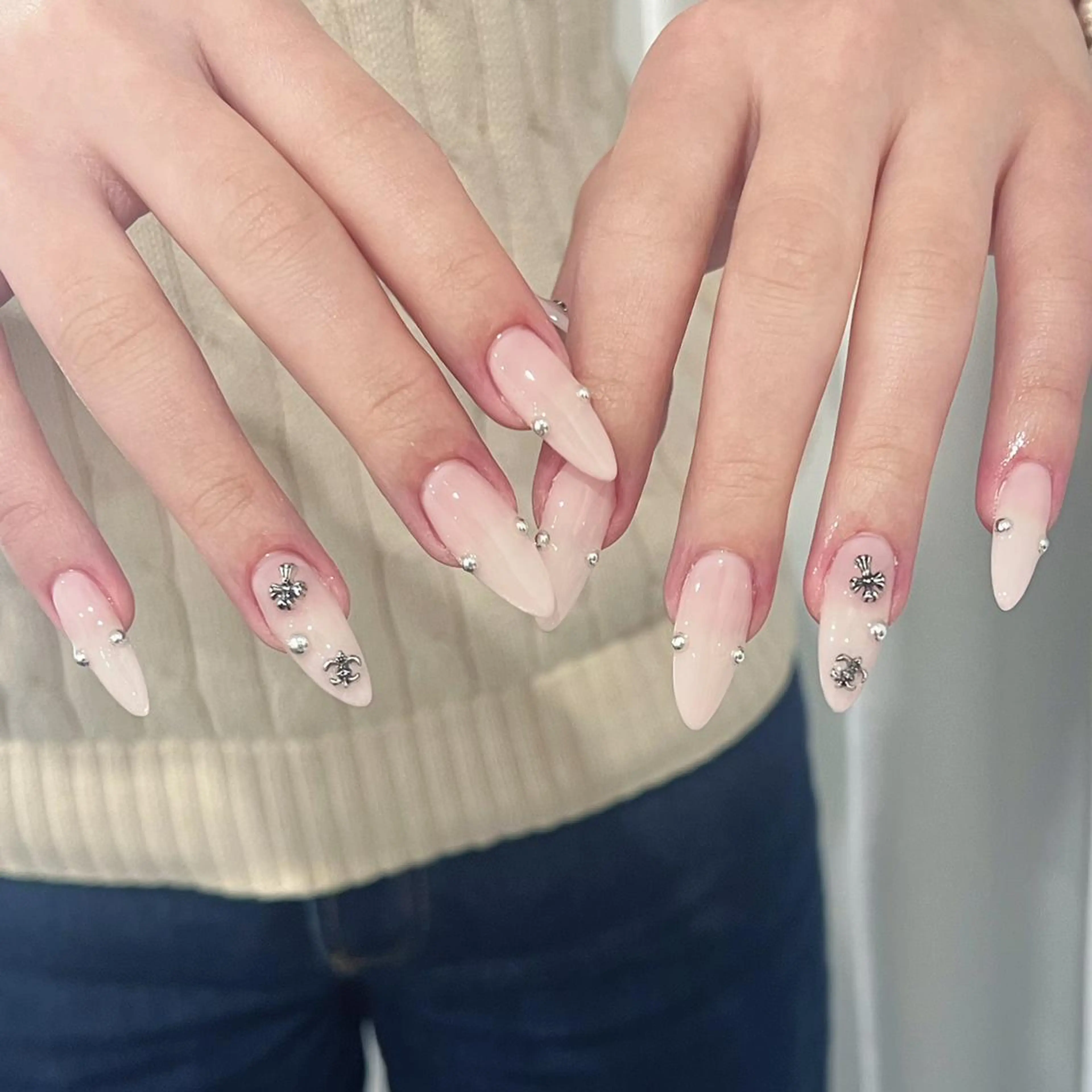 🩵チップ長さだし🩵90分やり放題➕小物パーツ付け放題　オフありの写真