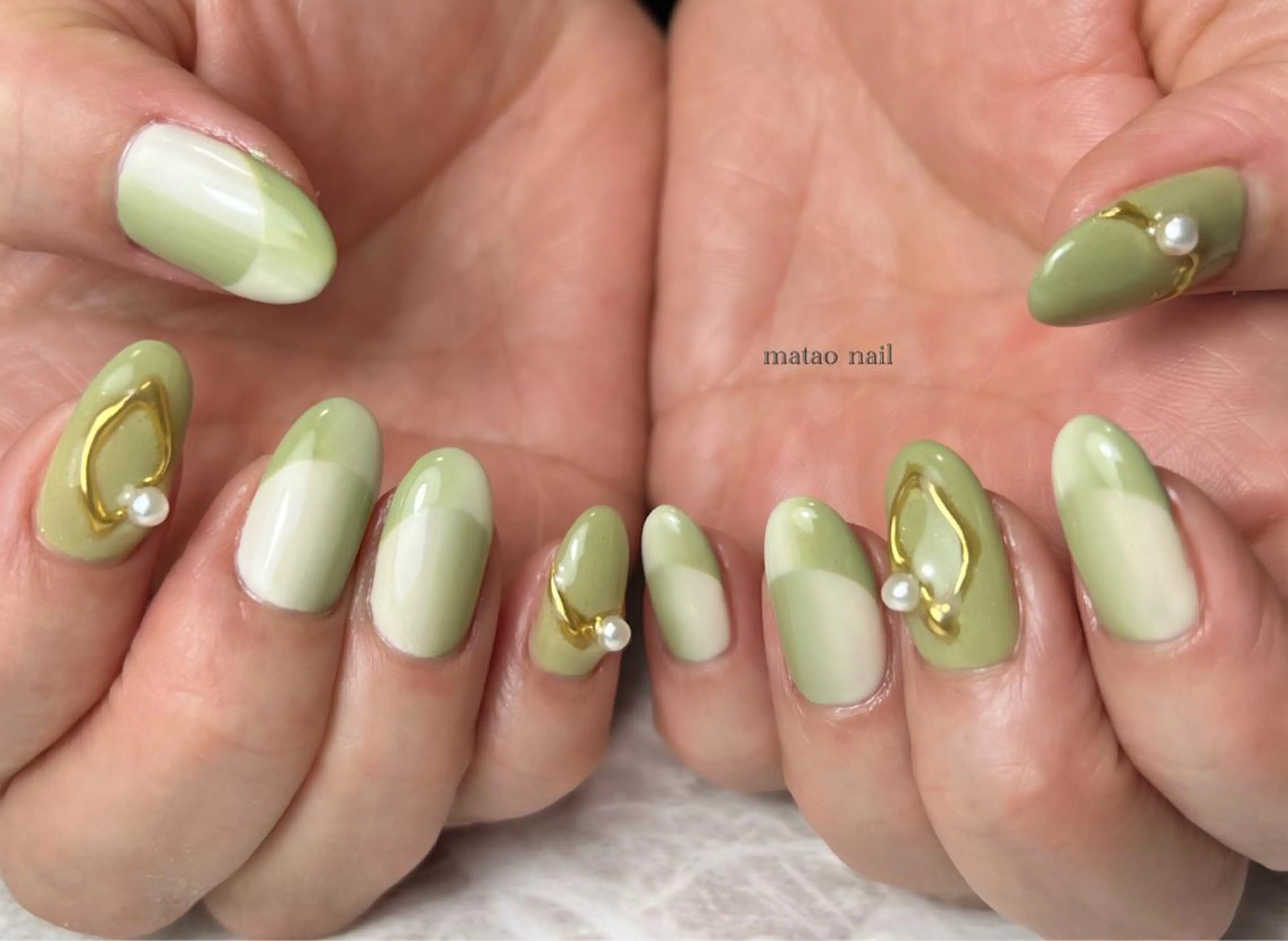 ネイル フレンチネイル オンブレフレンチ ハンドネイル フットネイル matao nailの眉毛・アイブロウイメージ