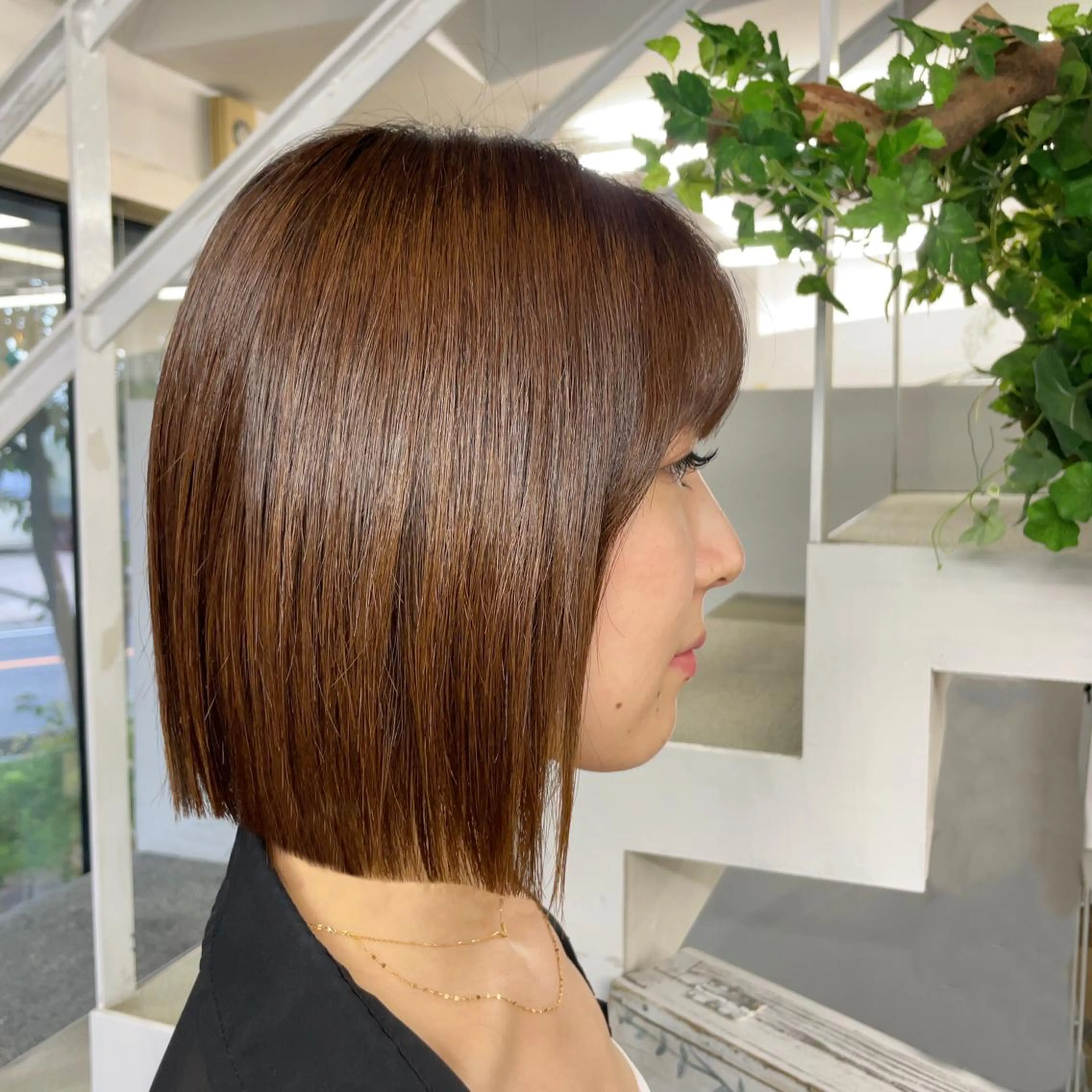 ショート ボブ 山田 里美のヘアスタイル