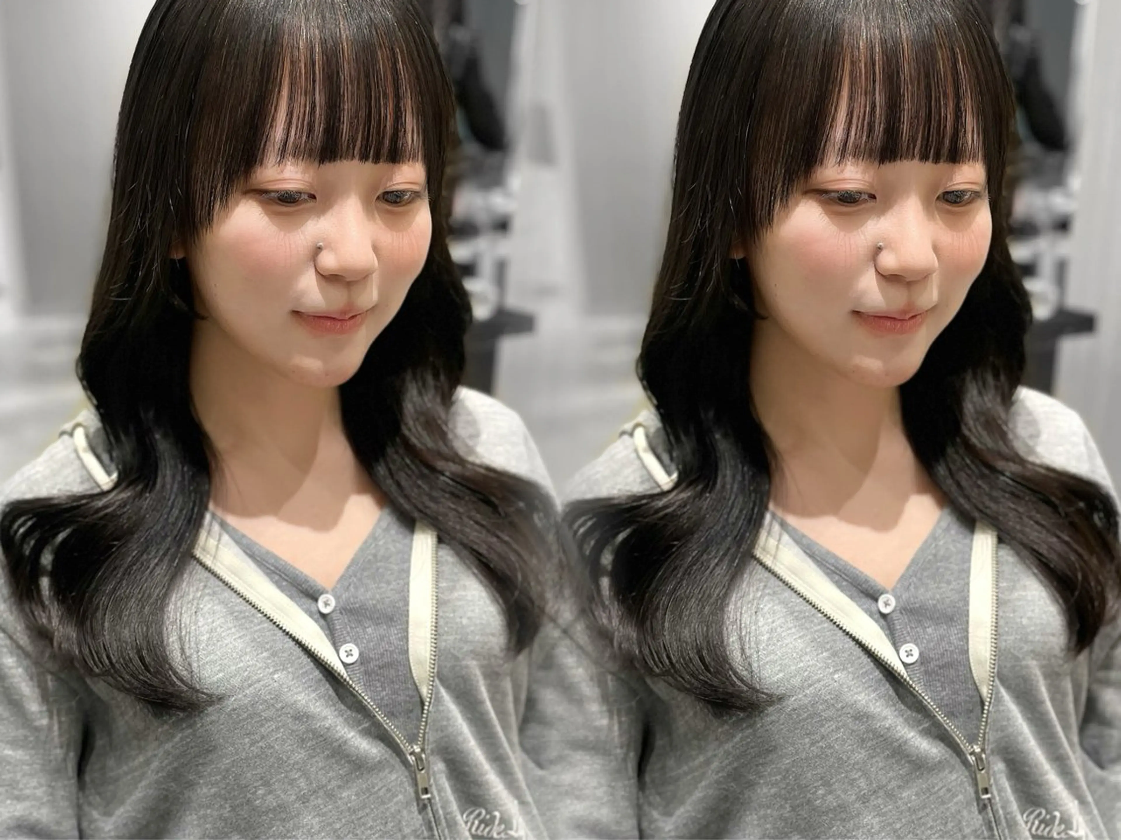 セミロング erina🍑新宿/ 艶カラー/レイヤーのヘアスタイル