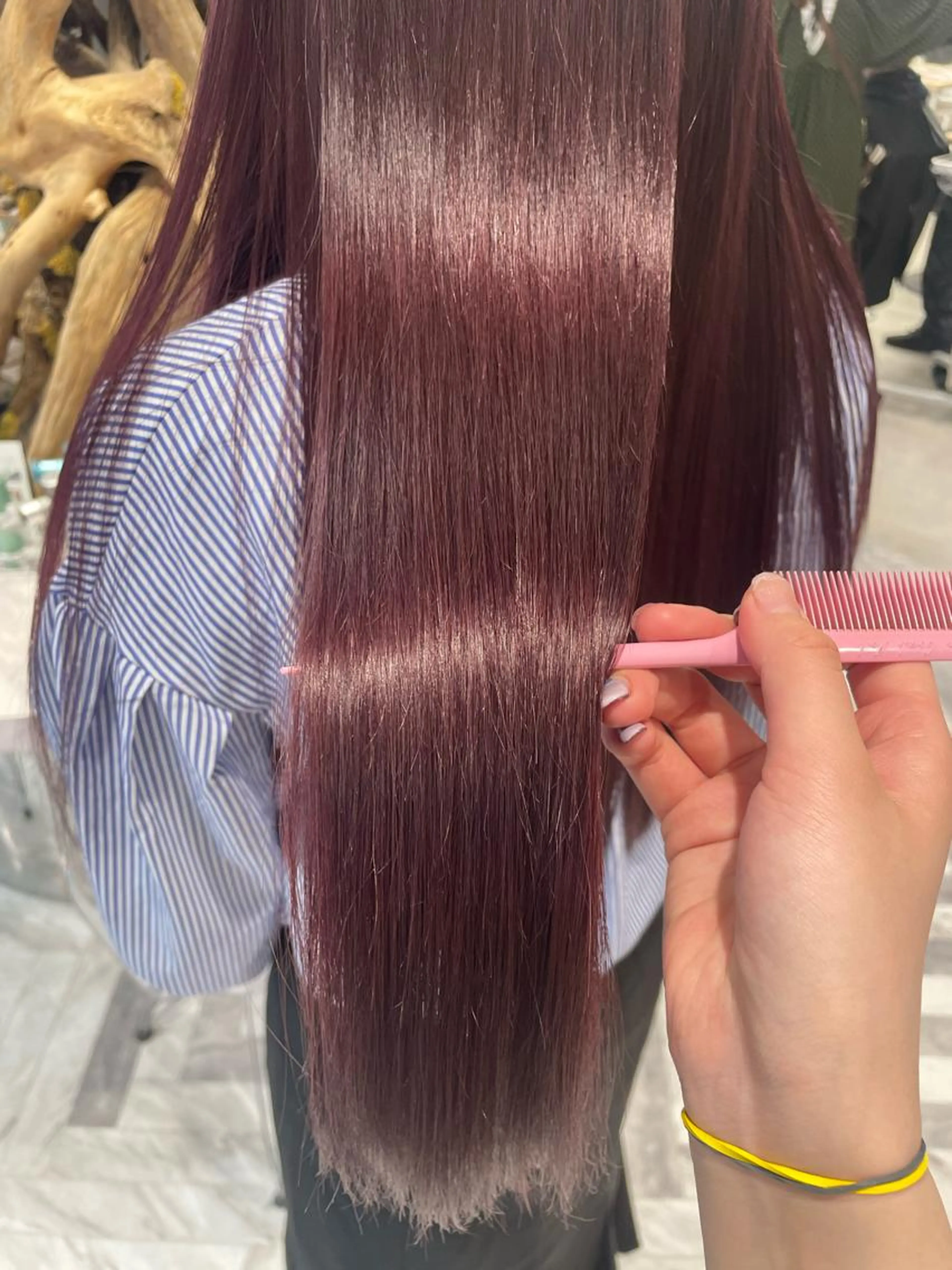 🌸🎀流行🍒ブリーチなしのレッド系カラー(ブロースタイリングは+¥1650)の写真