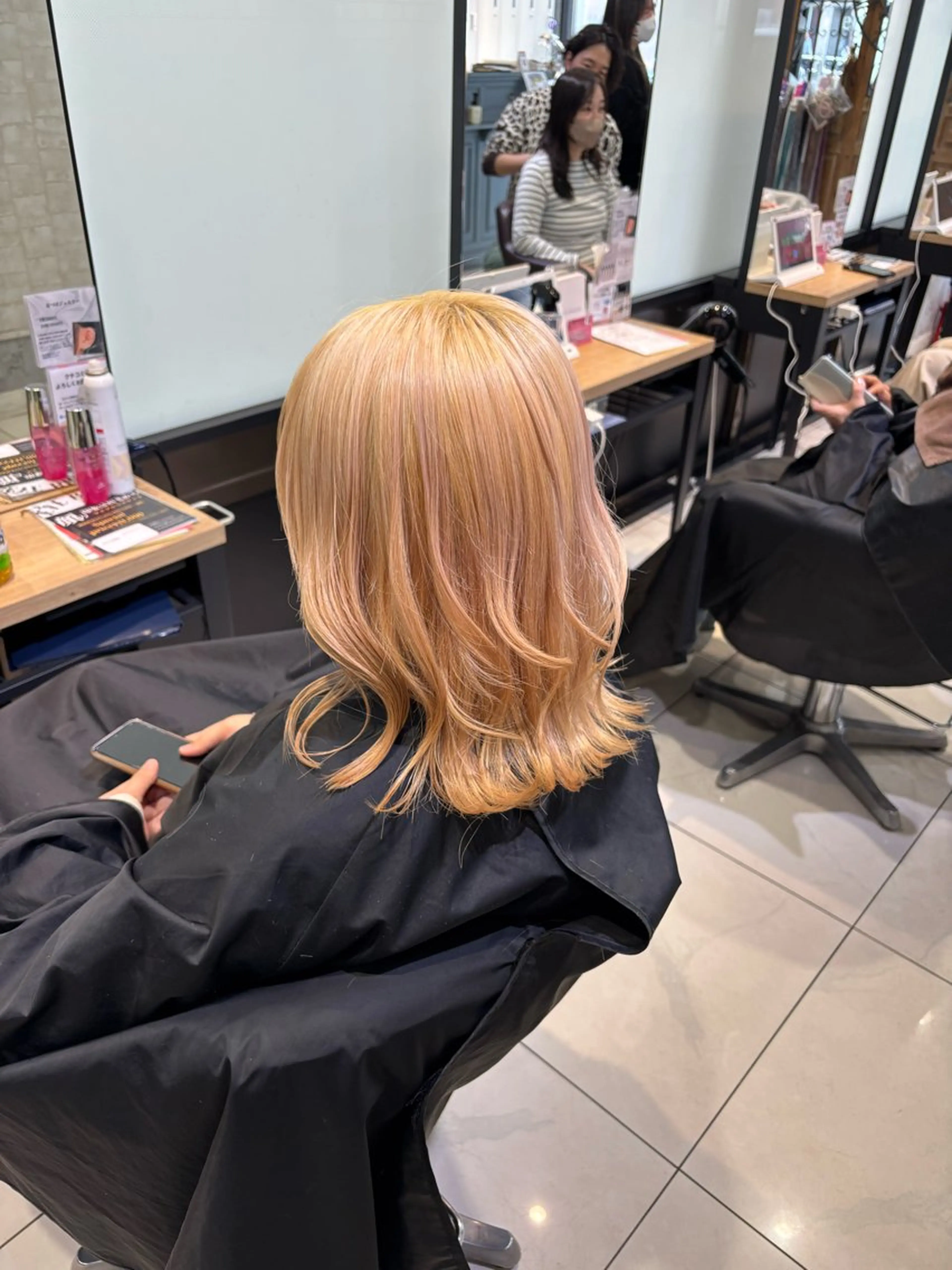 ミディアム カラー ヘアカラー 韓国髪質改善艶カラー /レイヤー/miyuのヘアスタイル