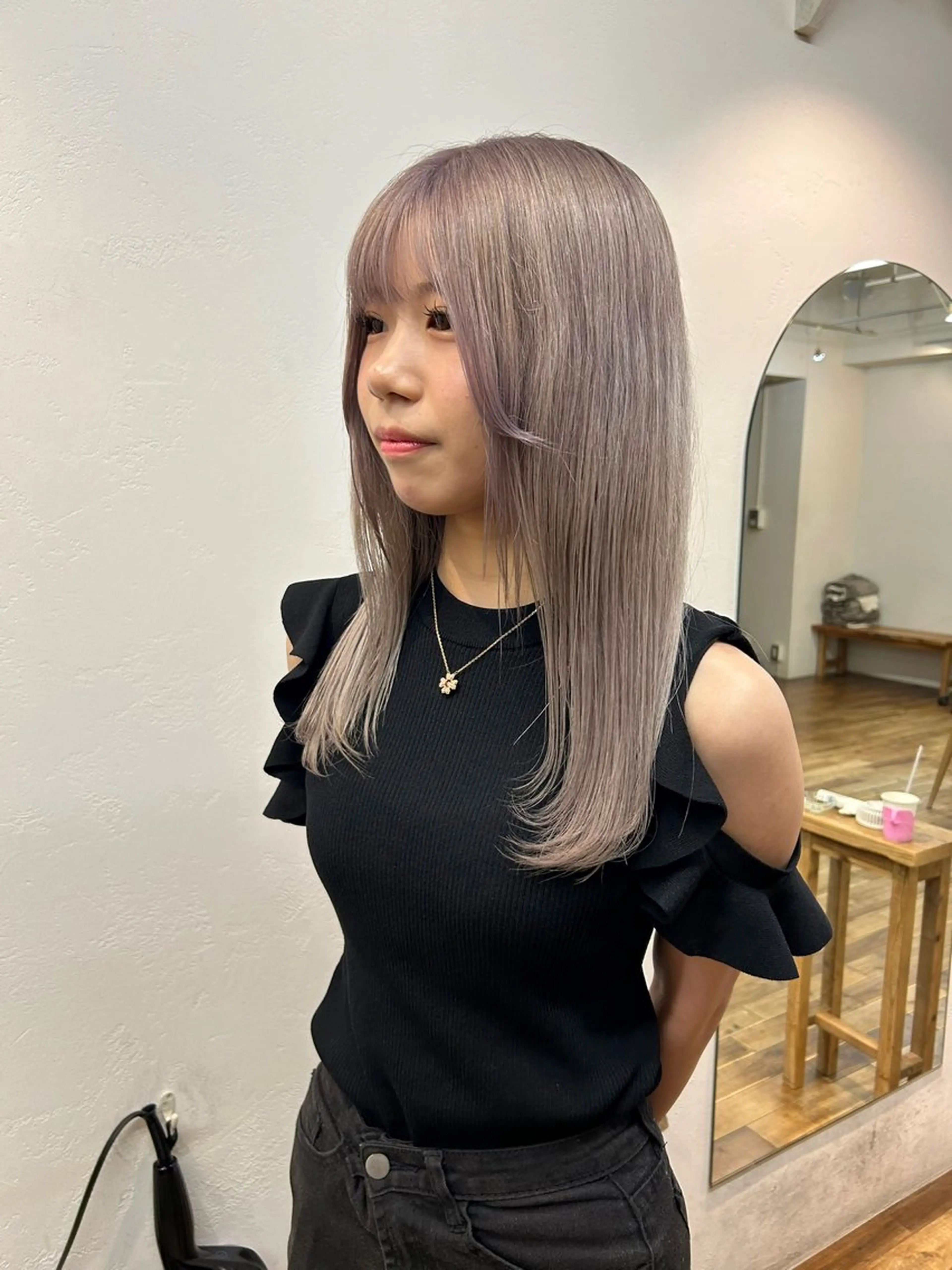 セミロング ヘアカラー げん/梅田美容室 中崎町美容室のヘアスタイル