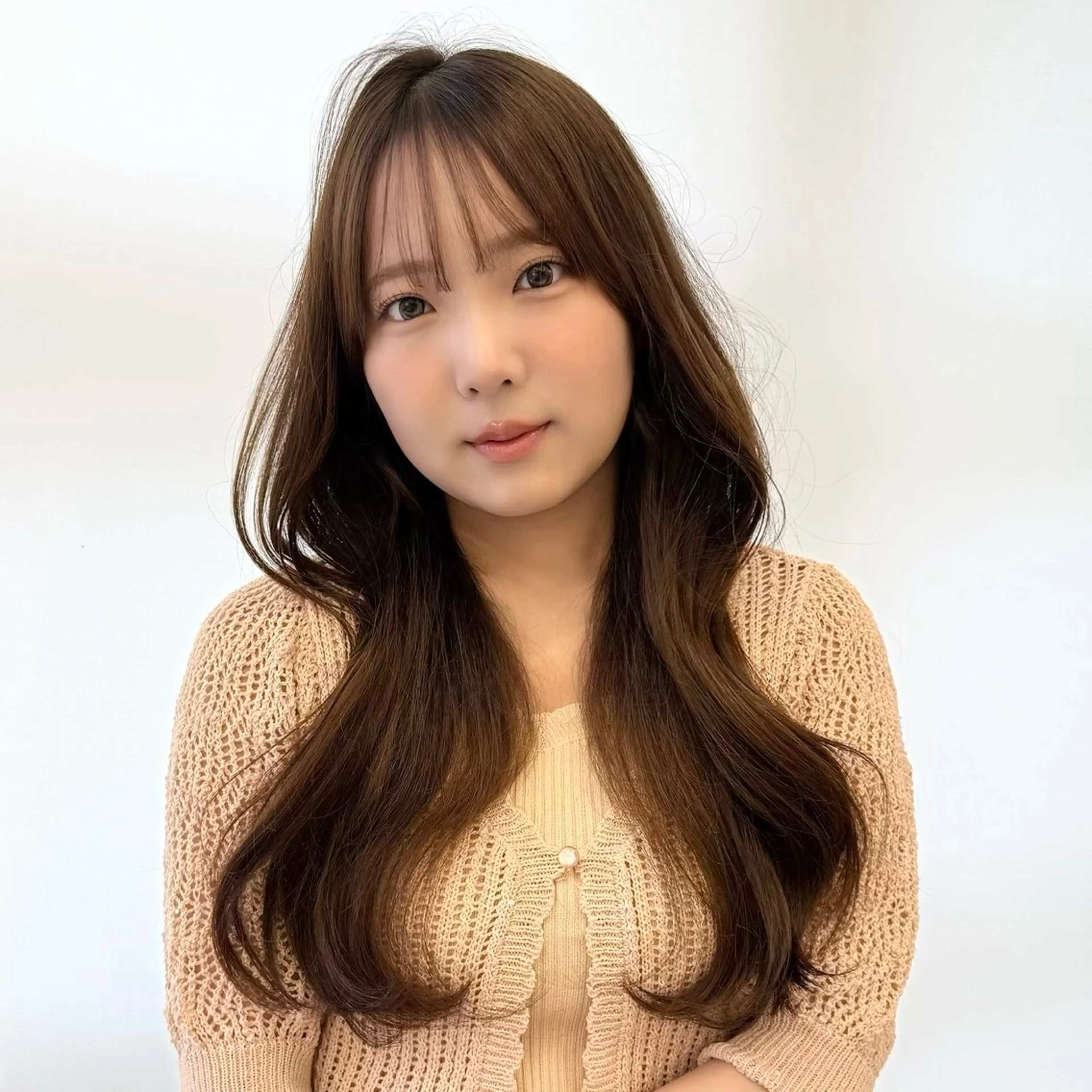 ロング カラー カット ヘアカラー ParveMix￤ 大賀さつき🍨🤍のヘアスタイル
