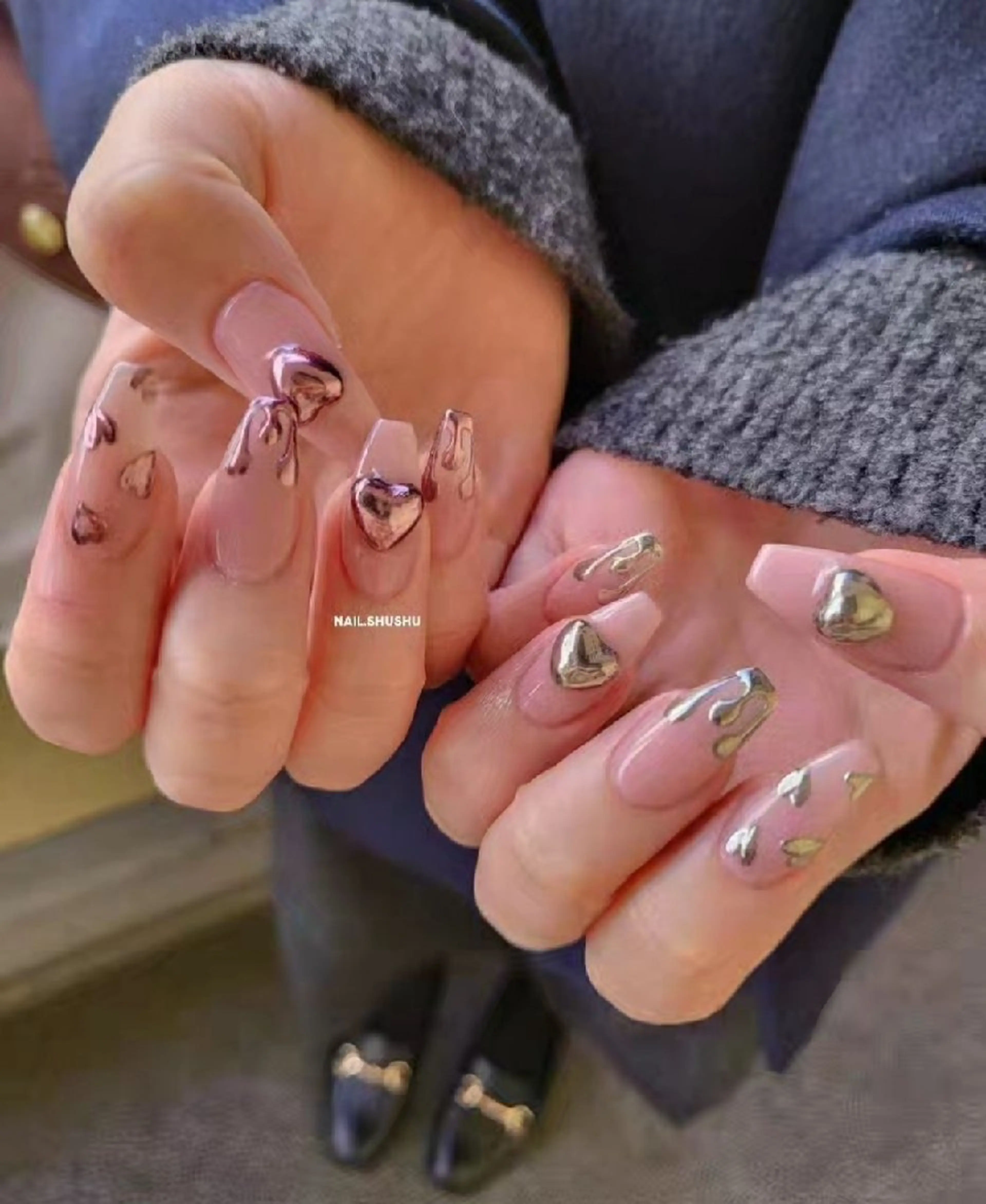 ネイル 持ち込み ニュアンスネイル ワンカラーネイル シンプルネイル 春ネイル 3dパーツ/流行り 👧shushu❤️のネイルデザイン